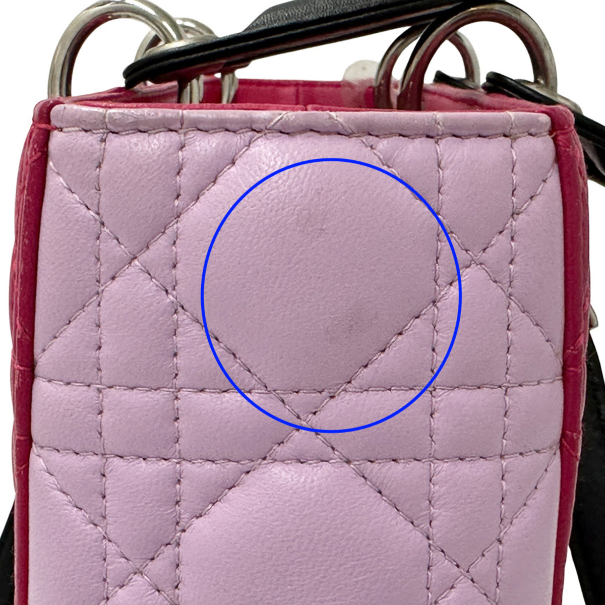 Christian Dior Pink Leather Handbag Shoulder Bag (Pre-Owned)