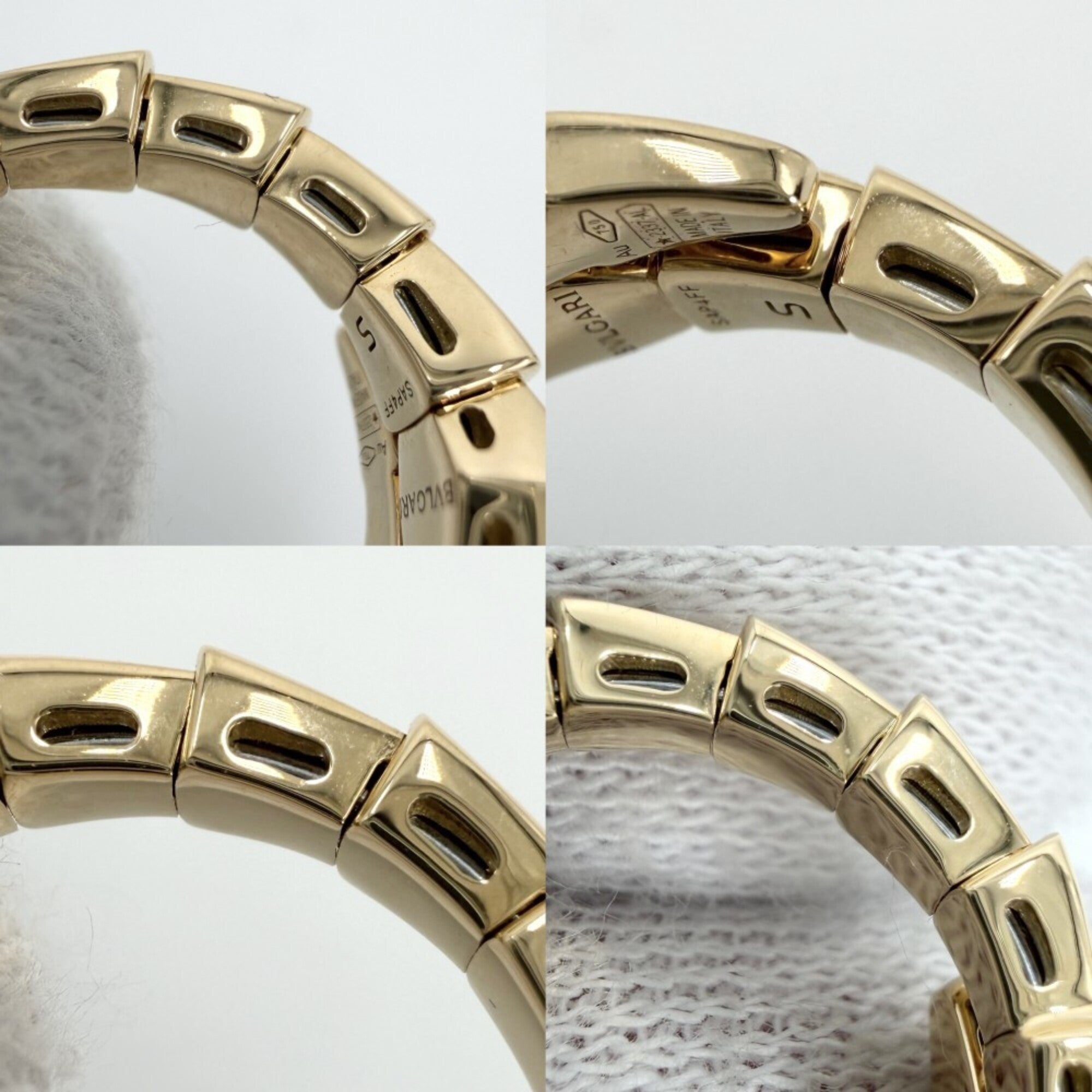 Bvlgari Gold Yellow Gold (18K) Band Ring (Pre-Owned)