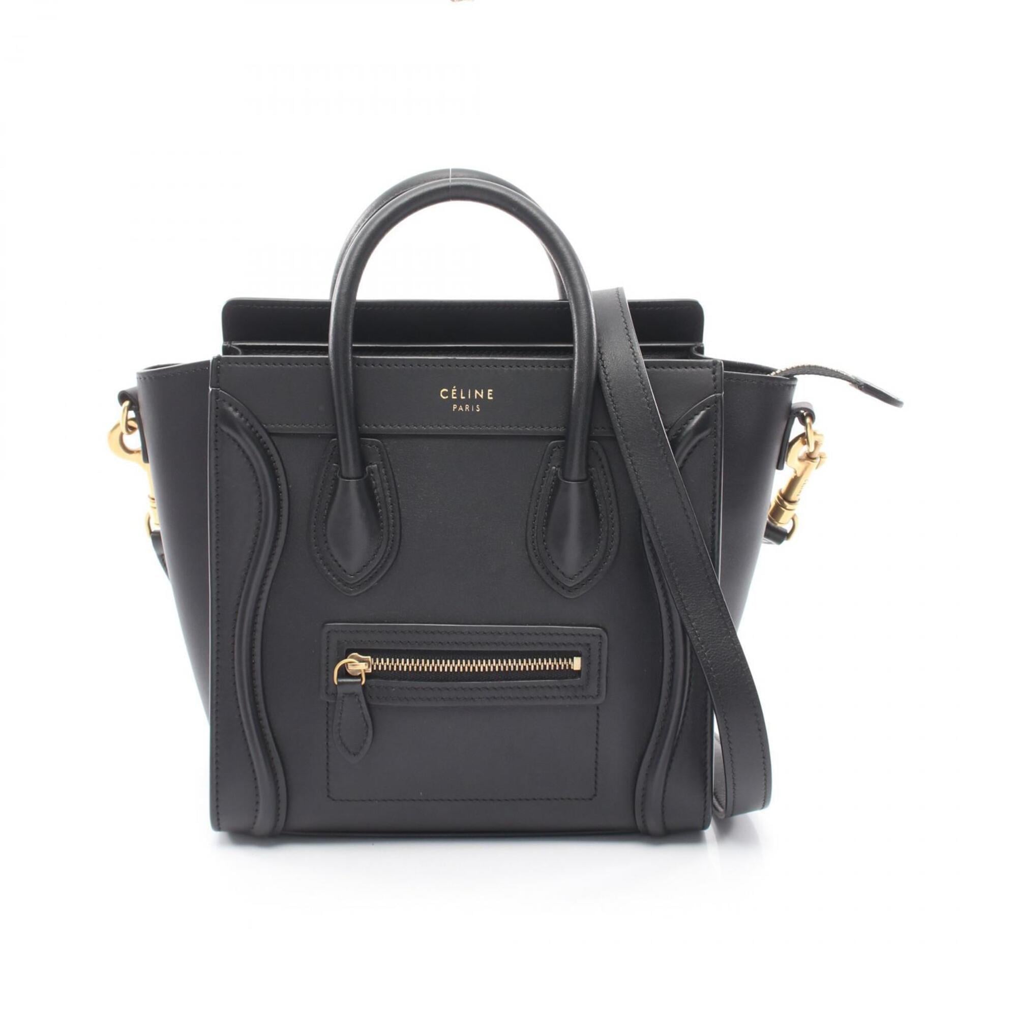 Celine Black Leather Handbag (Pre-Owned)