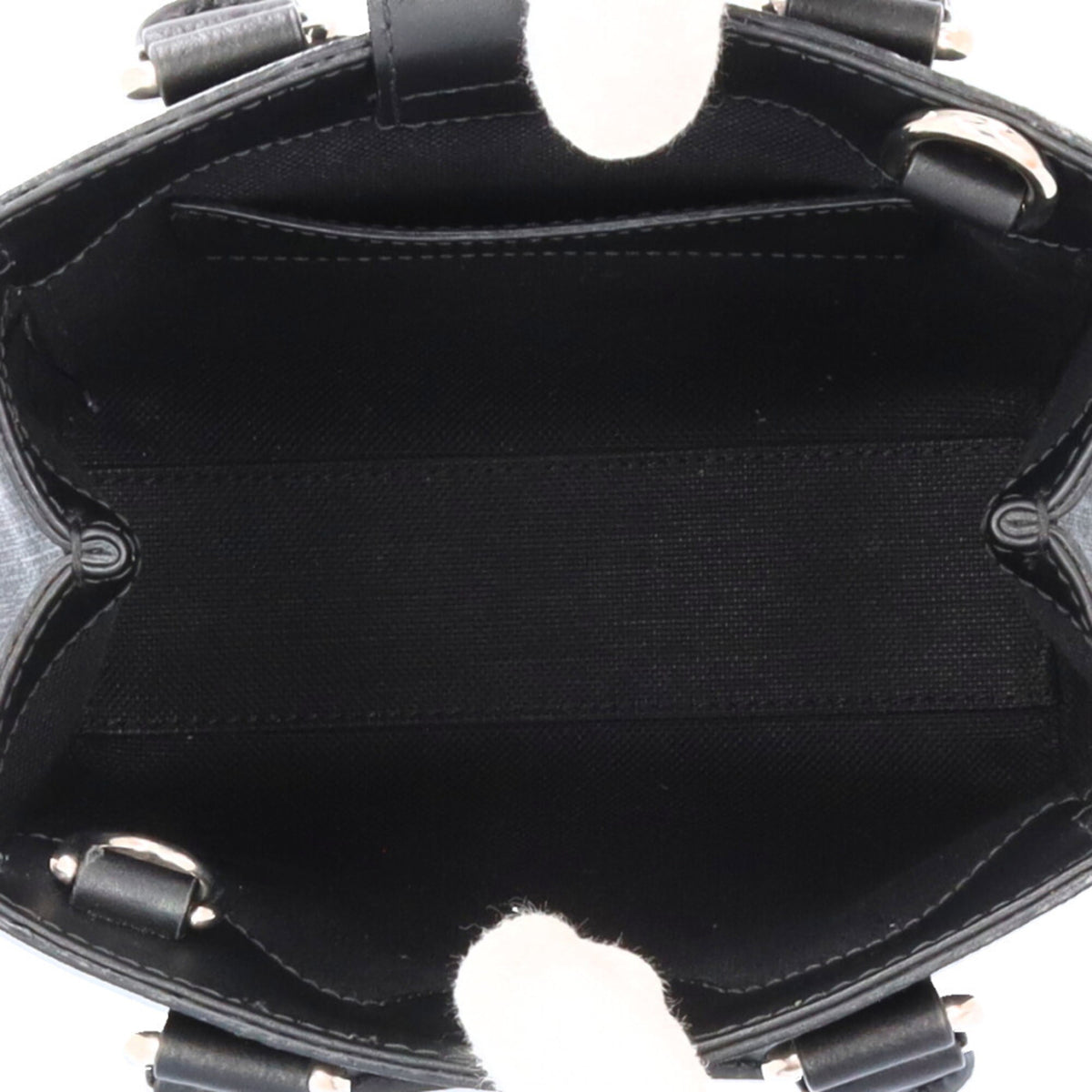 Gucci Black Gray Gg Supreme Canvas Shoulder Bag (Pre-Owned)