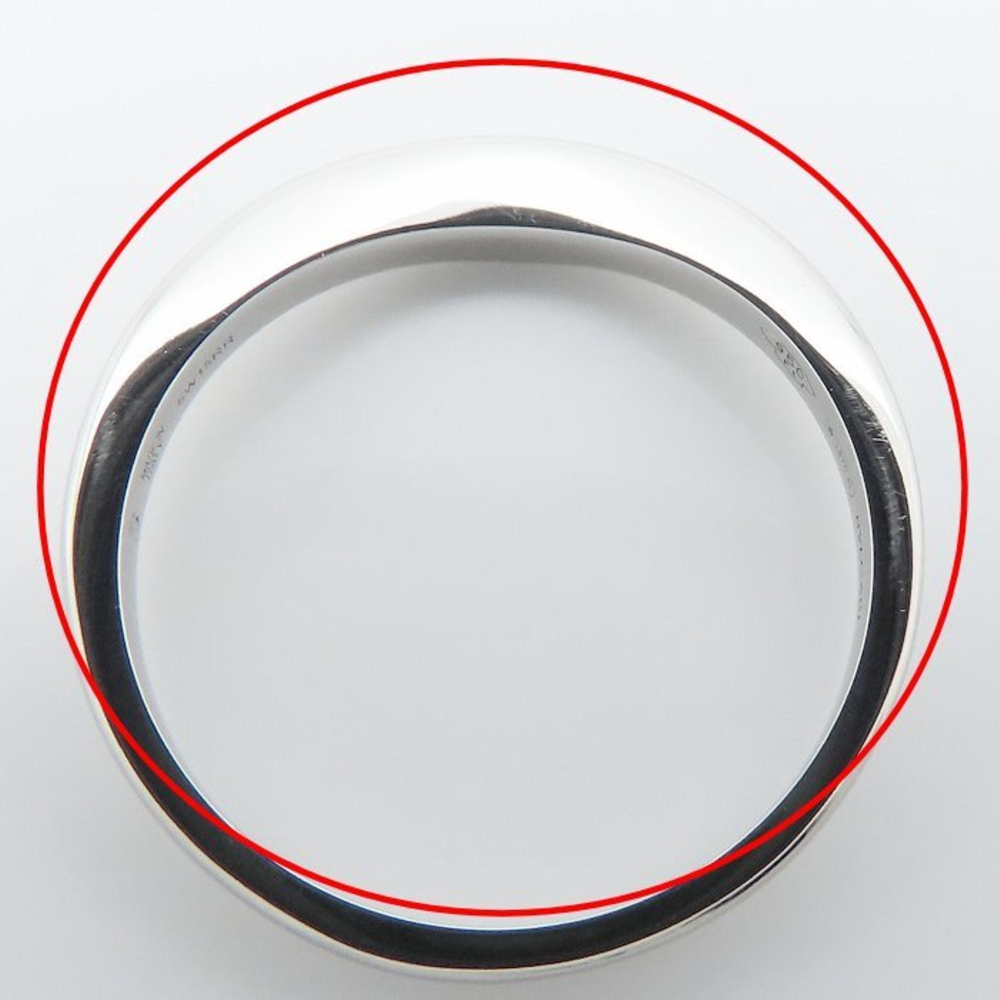 Bvlgari Platinum Platinum 950 Band Ring (Pre-Owned)