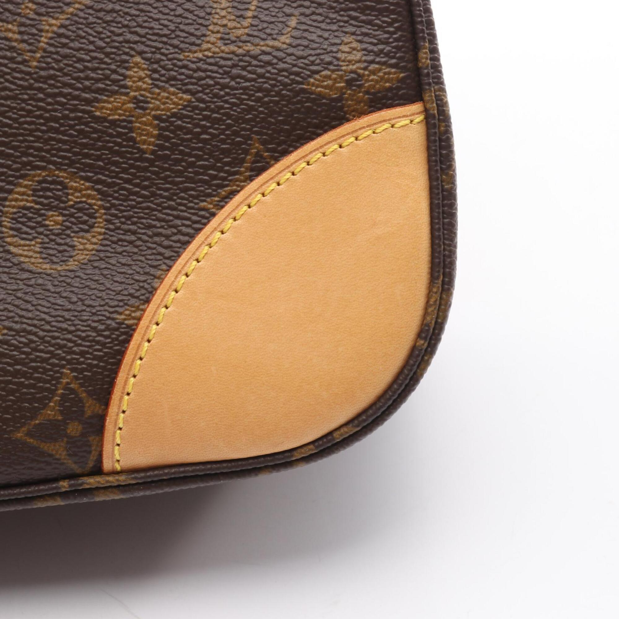 Louis Vuitton Brown Coated Canvas Pvc Monogram Leather Handbag Shoulder Bag (Pre-Owned)