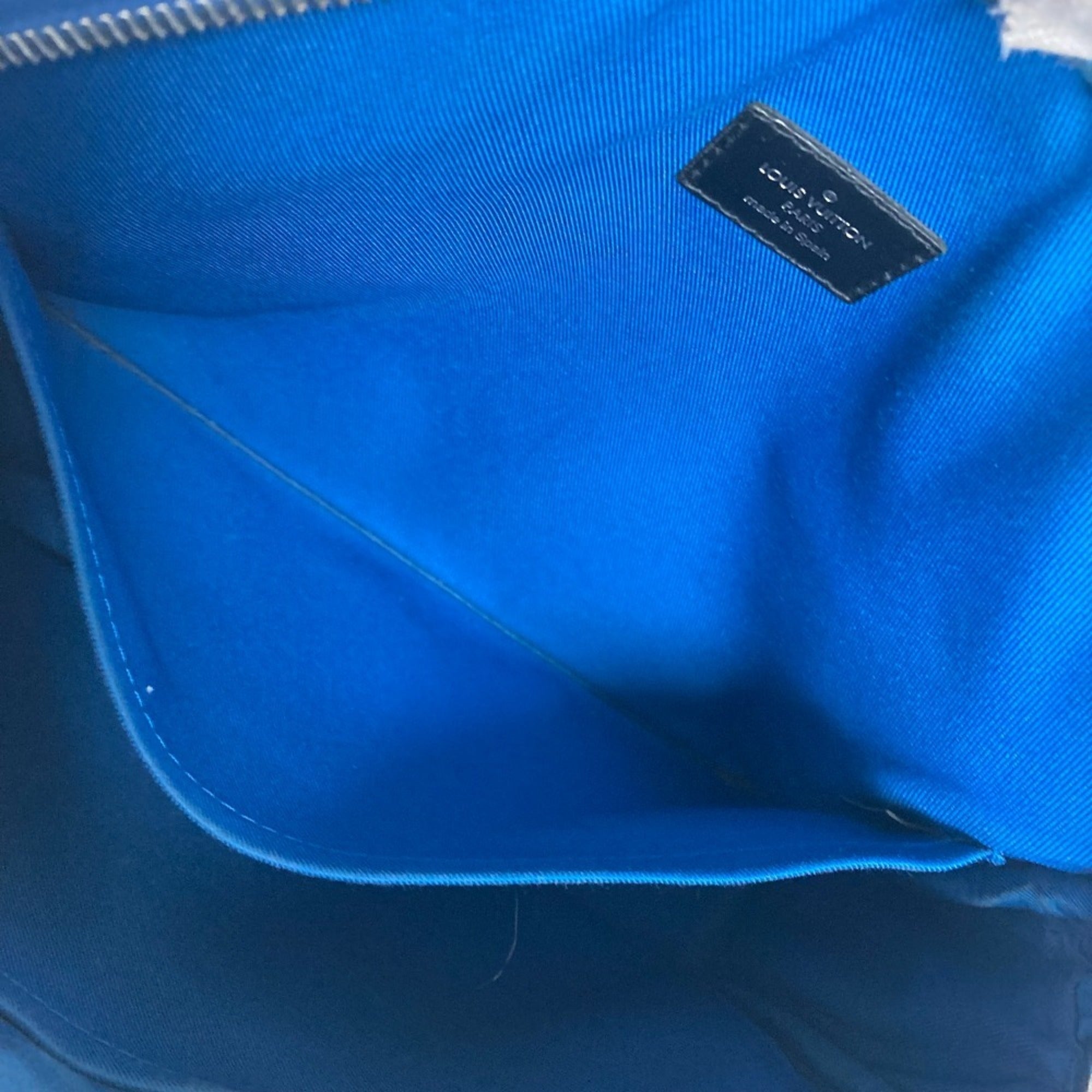 Louis Vuitton Black Blue Damier Graphite Shoulder Bag (Pre-Owned)