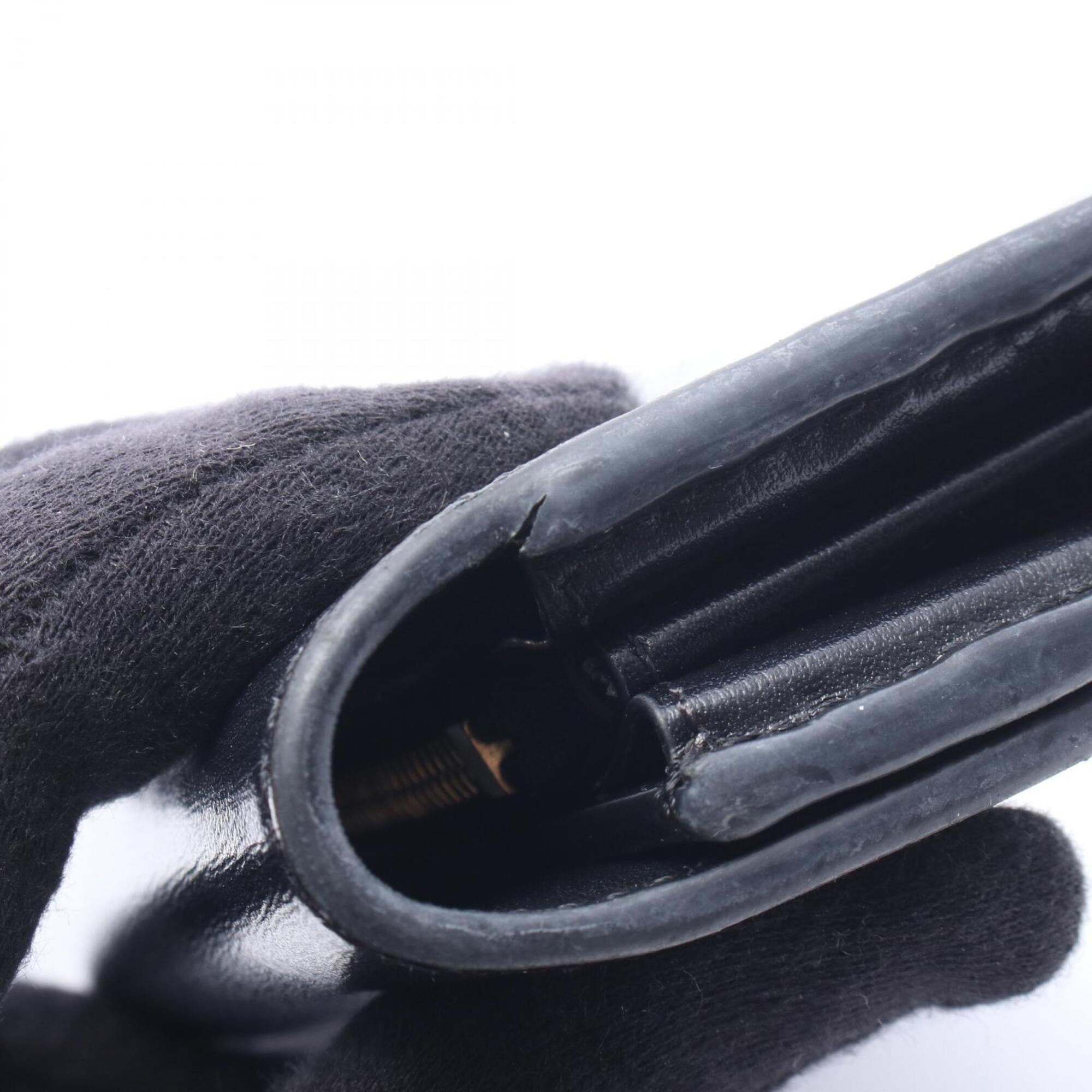 Celine Black Leather Long Wallet (Bi-Fold) (Pre-Owned)