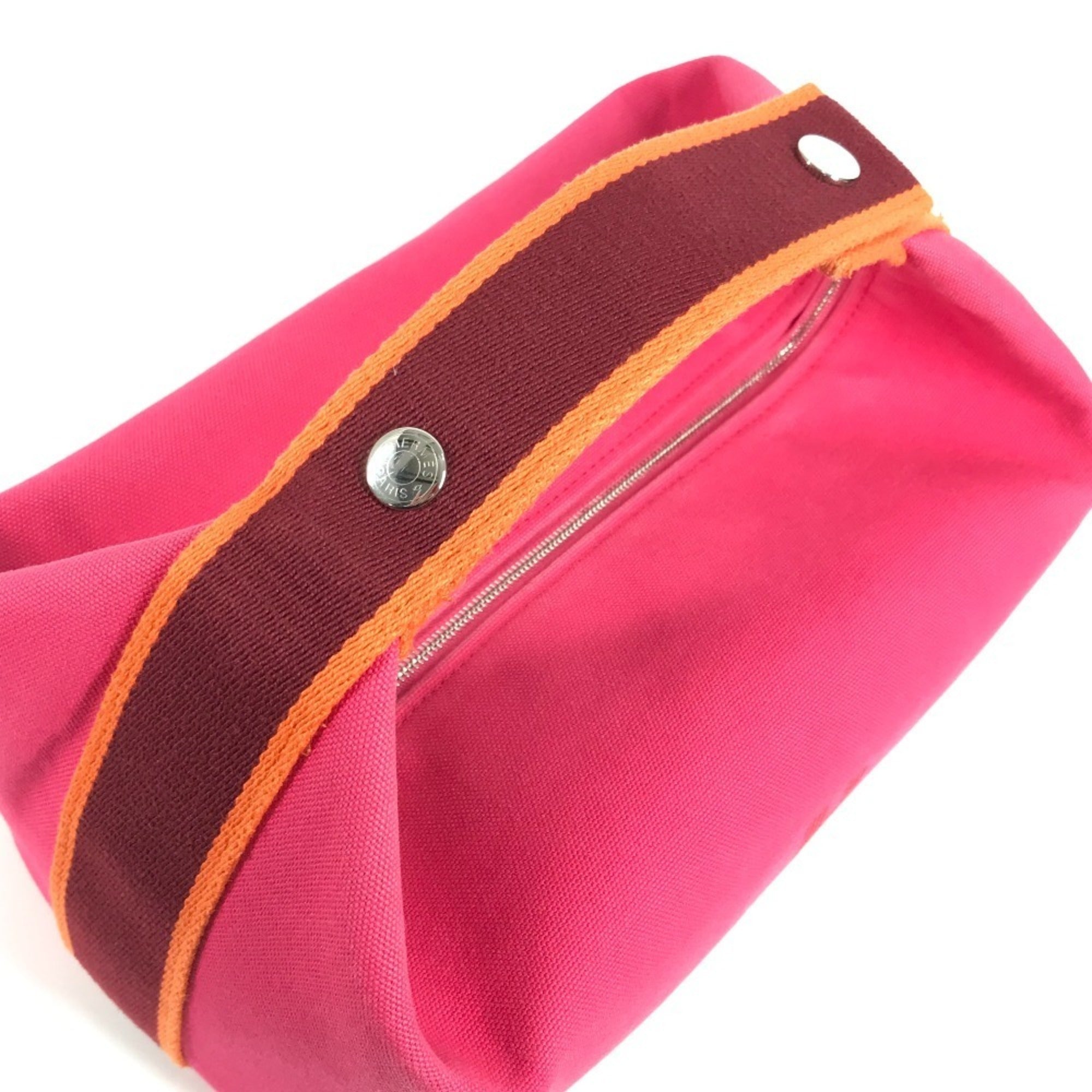 Hermes Pink Cotton Pouch Vanity Bag (Pre-Owned)