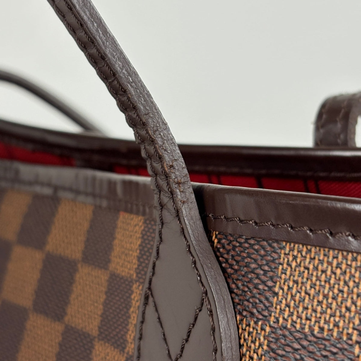 Louis Vuitton Brown Damier Canvas Shoulder Bag Tote Bag (Pre-Owned)