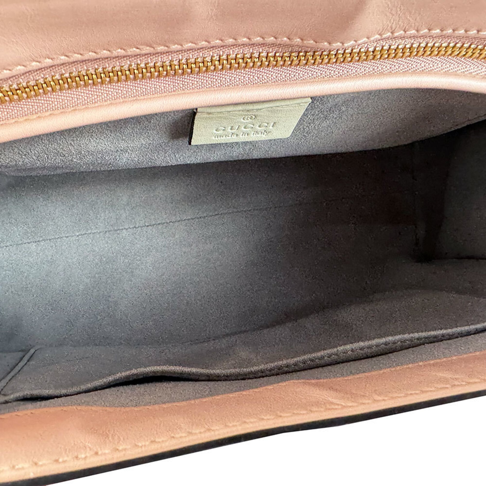 Gucci Ivory Pink Leather Handbag Shoulder Bag (Pre-Owned)