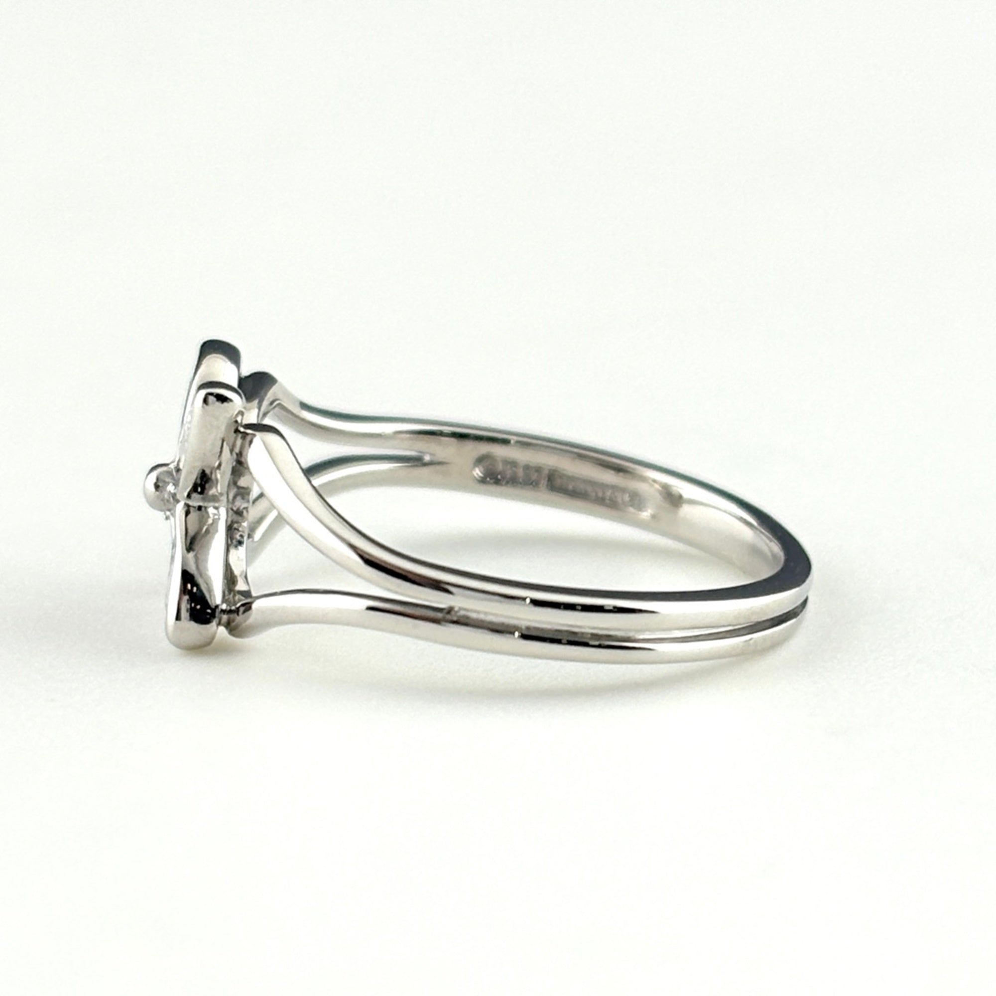 Tiffany Silver Platinum 950 Band Ring (Pre-Owned)