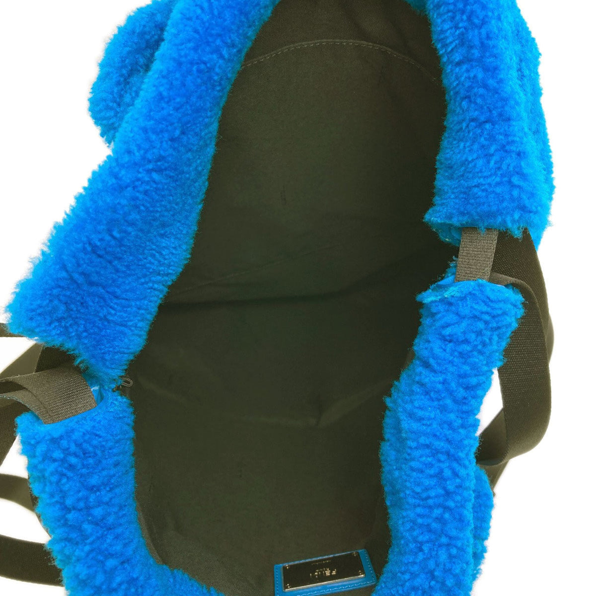 Fendi Blue Leather Backpack (Pre-Owned)