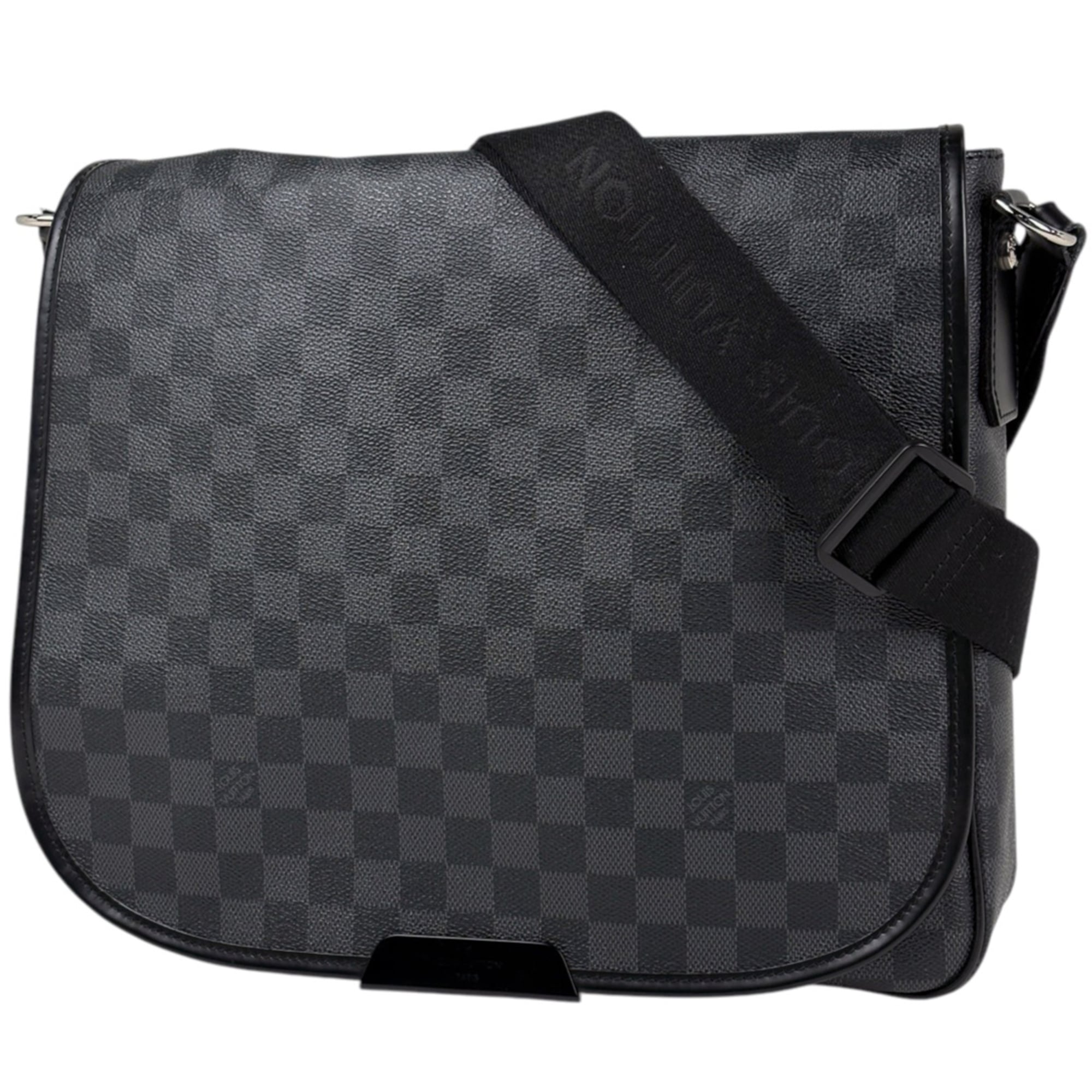 Louis Vuitton Black Damier Graphite Messenger Bag Shoulder Bag (Pre-Owned)