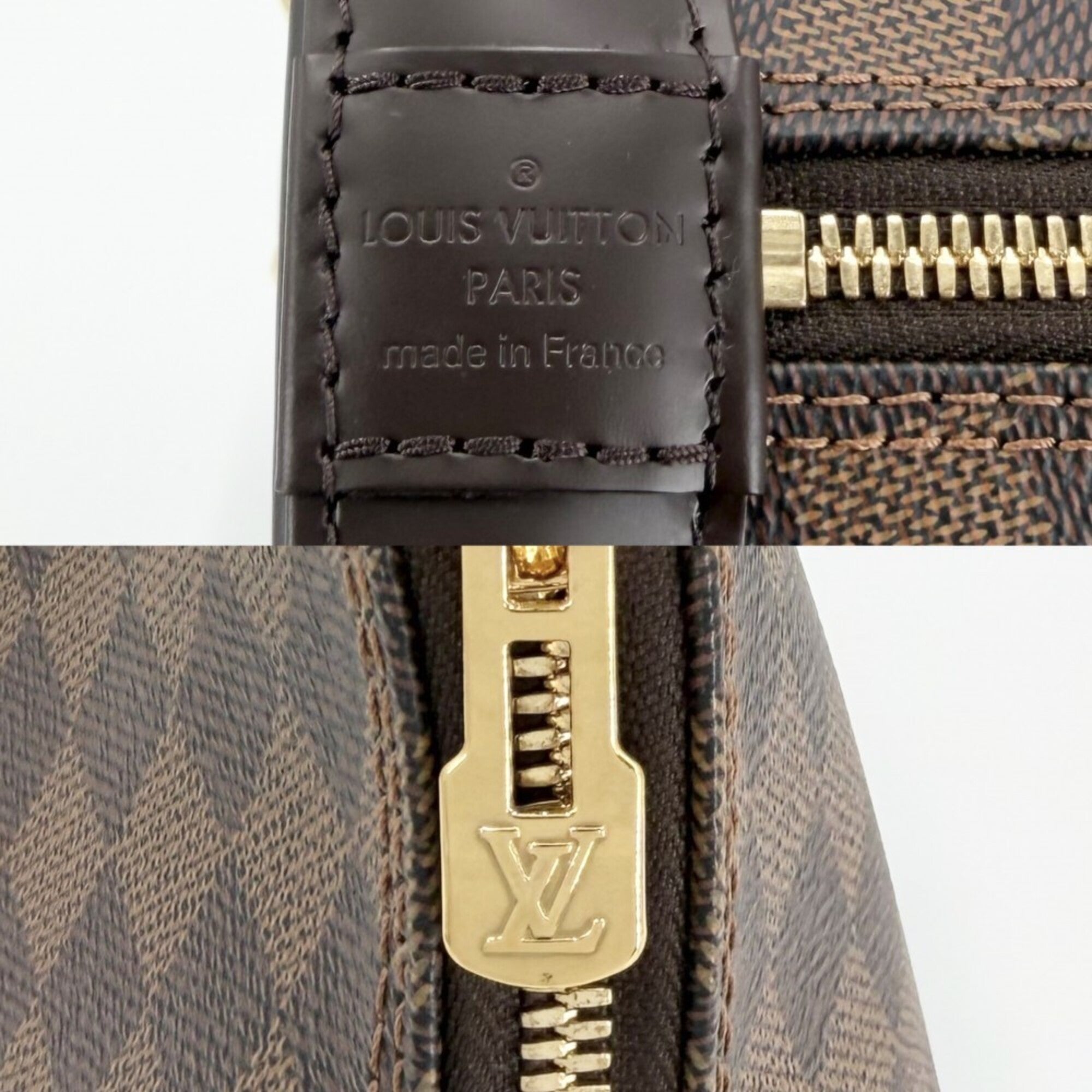 Louis Vuitton Brown Damier Canvas Handbag (Pre-Owned)