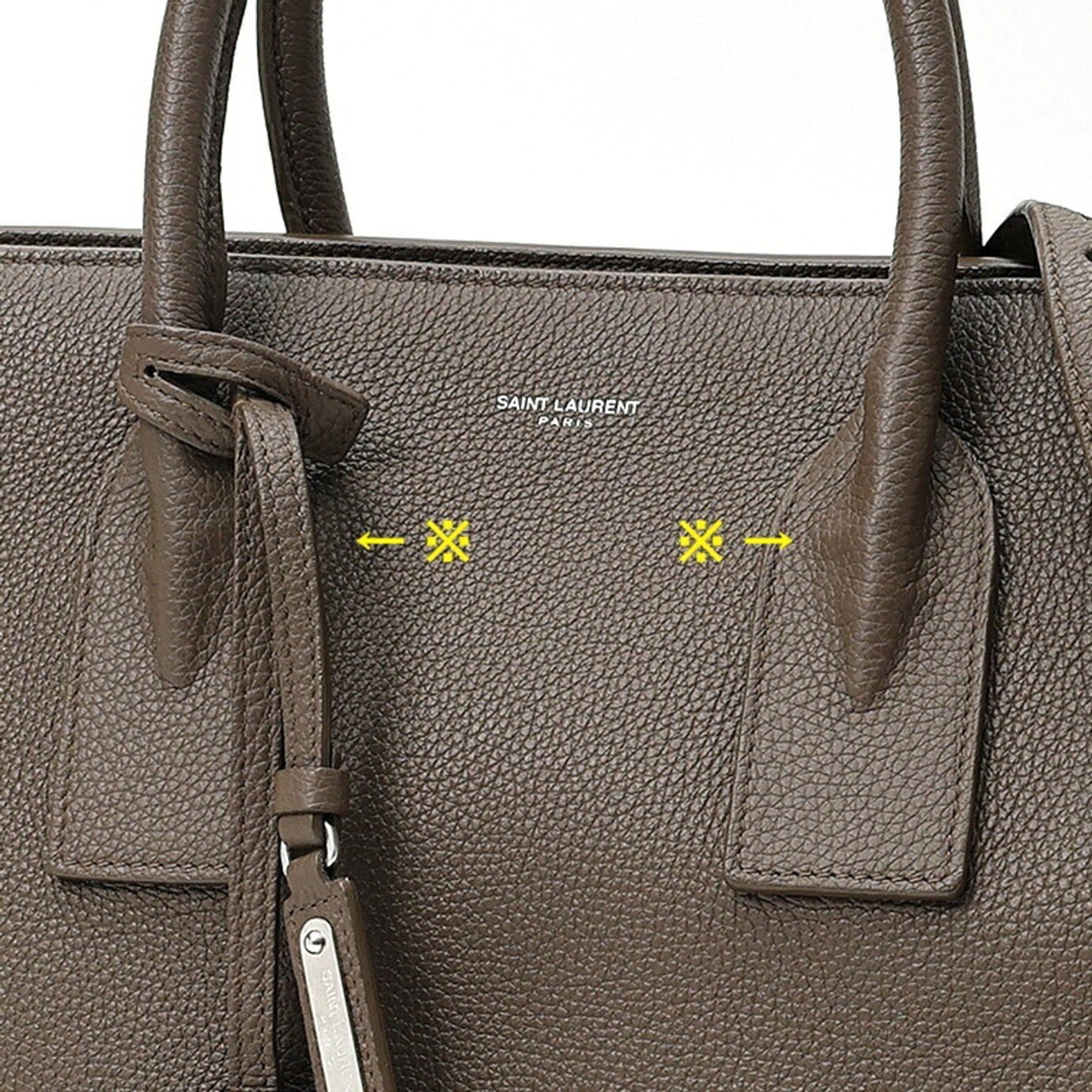 Saint Laurent Brown Leather Handbag (Pre-Owned)