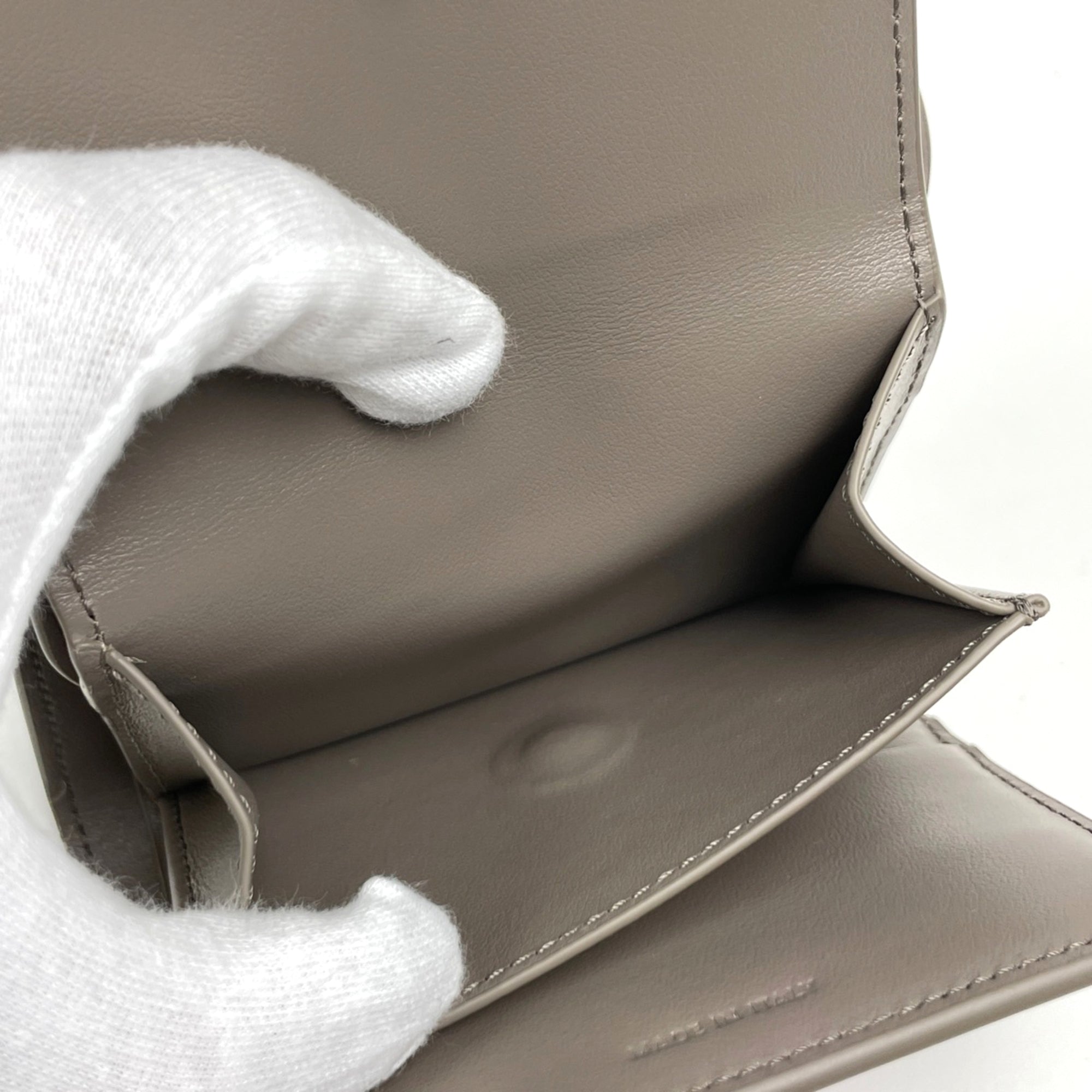 Celine Gray Leather Wallet (Bi-Fold) (Pre-Owned)