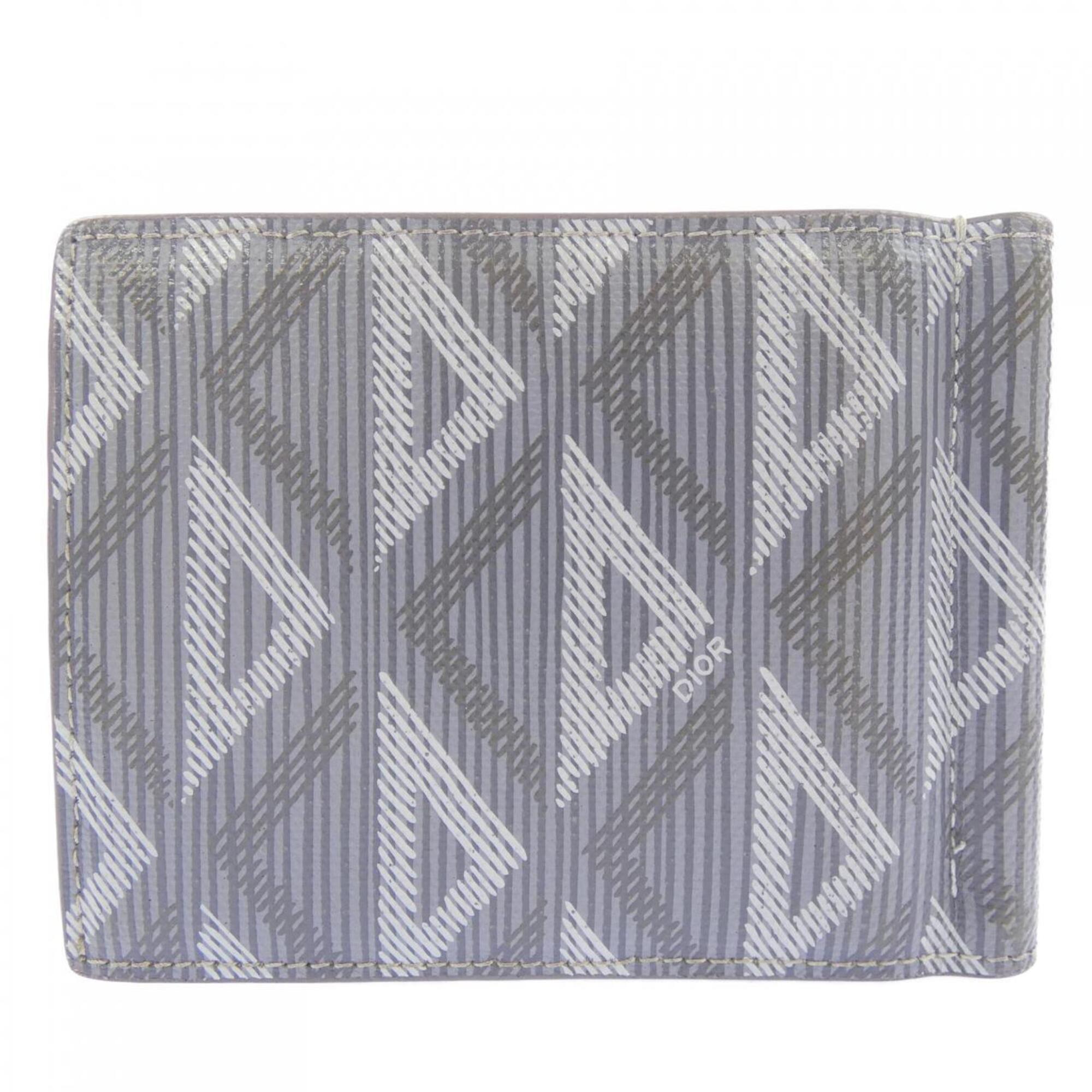 Christian Dior Gray Bill Wallet (Bi-Fold) (Pre-Owned)