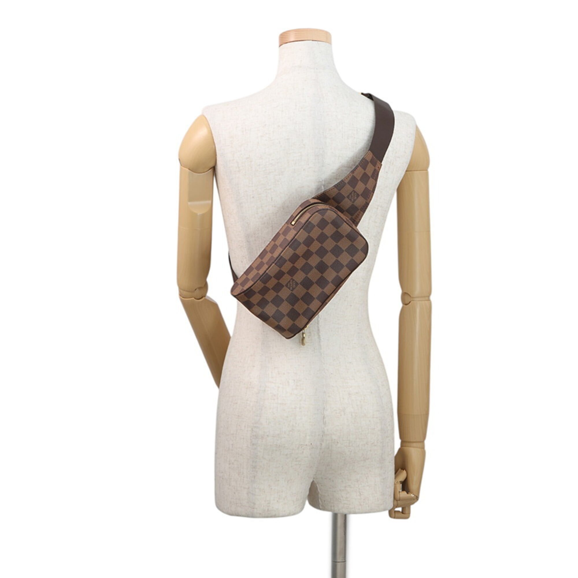 Louis Vuitton Damier Brown Damier Canvas Ebene Shoulder Bag Sling Bag (Pre-Owned)
