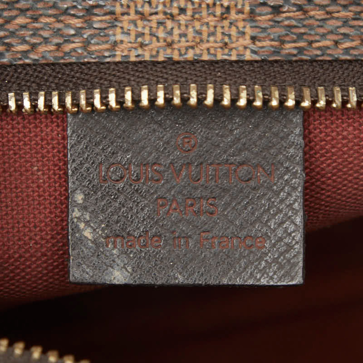 Louis Vuitton Brown Pvc Leather Handbag Pouch (Pre-Owned)