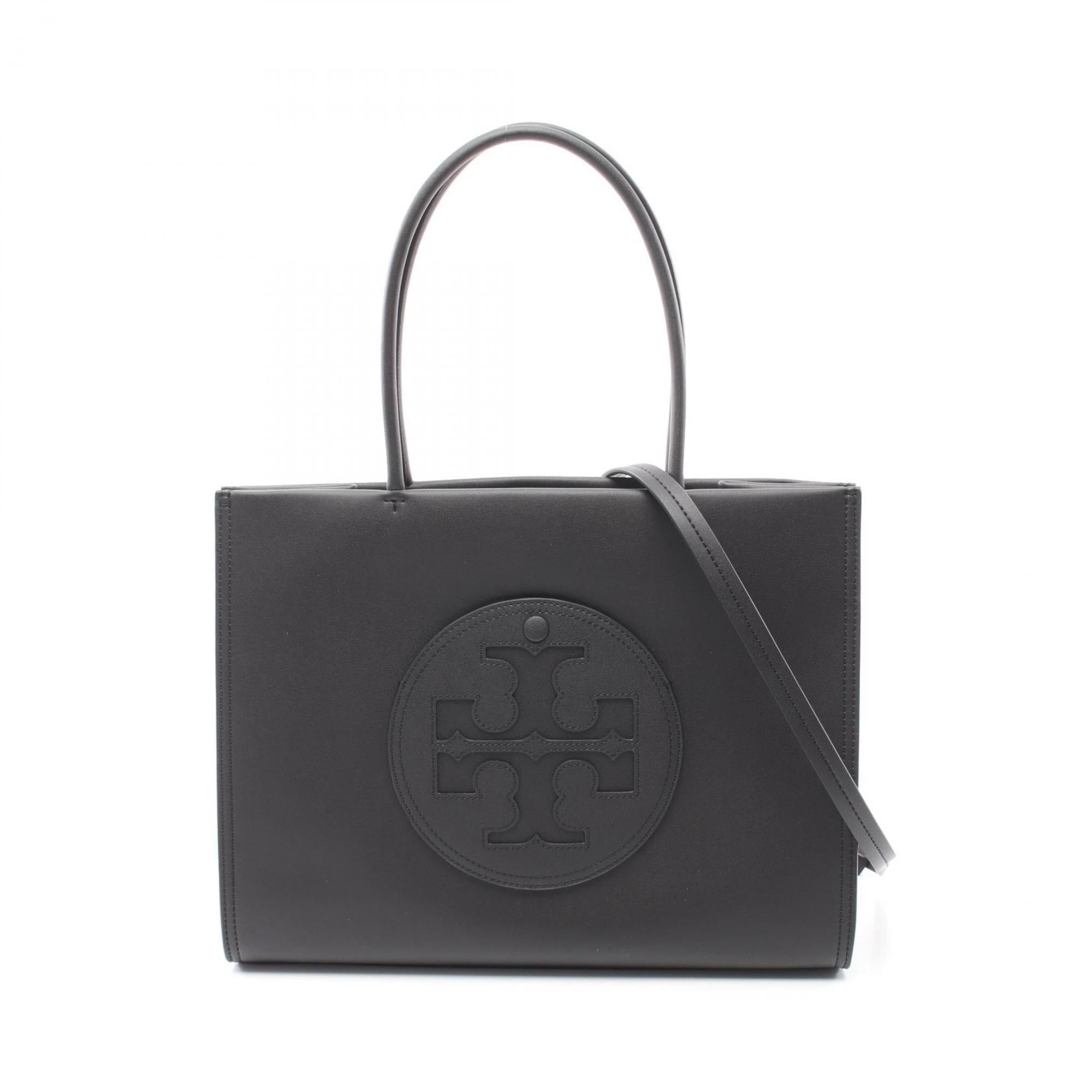 Tory Burch Black Leather Tote Bag (Pre-Owned)