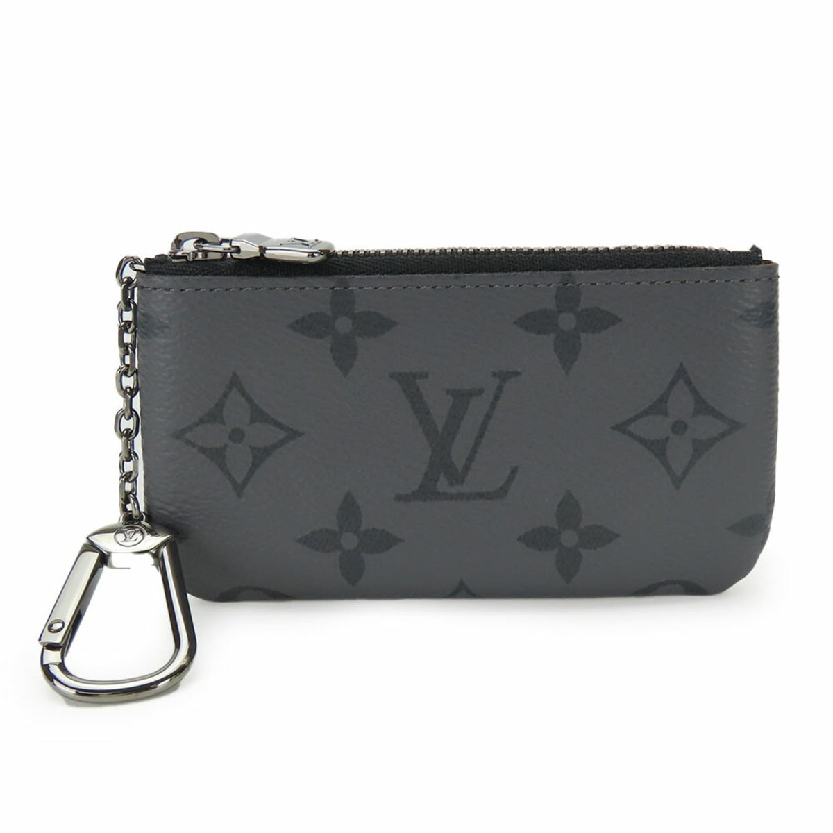 Louis Vuitton Monogram Eclipse Black Gray Monogram Eclipse Coin Purse/Coin Case (Pre-Owned)