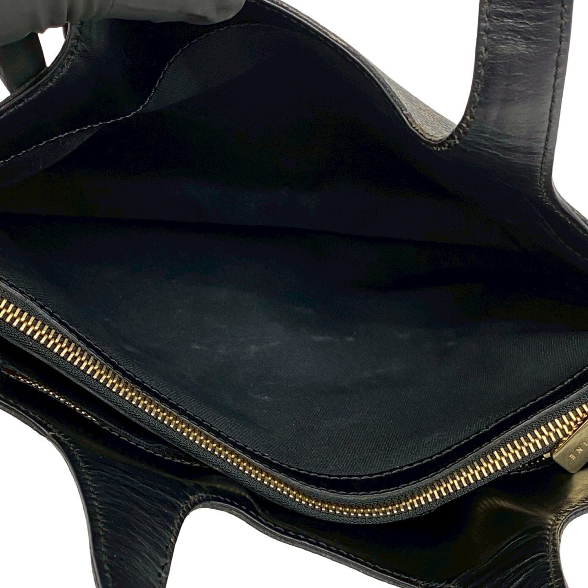 Celine Black Brown Pvc Leather Handbag Tote Bag (Pre-Owned)