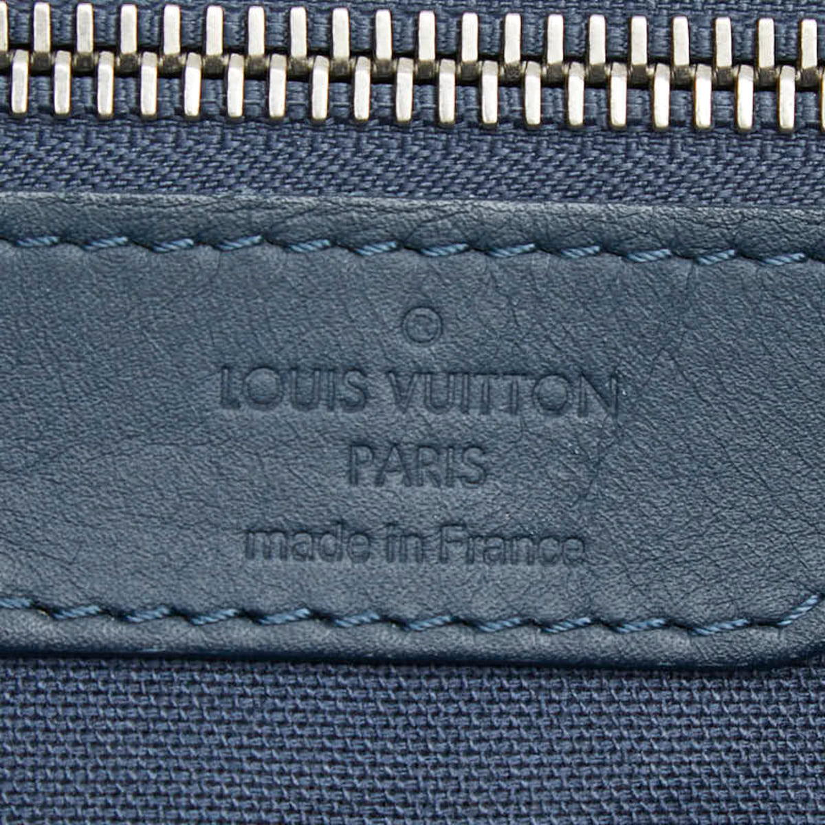 Louis Vuitton Damier Brown Navy Pvc Leather Tote Bag (Pre-Owned)