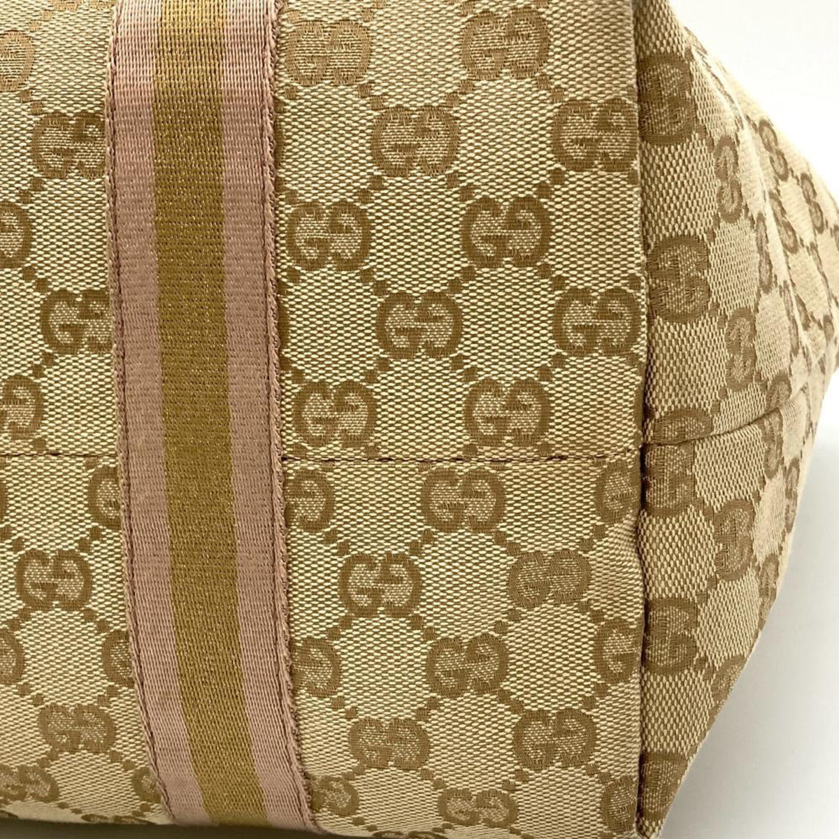 Gucci Beige Gg Canvas Tote Bag (Pre-Owned)