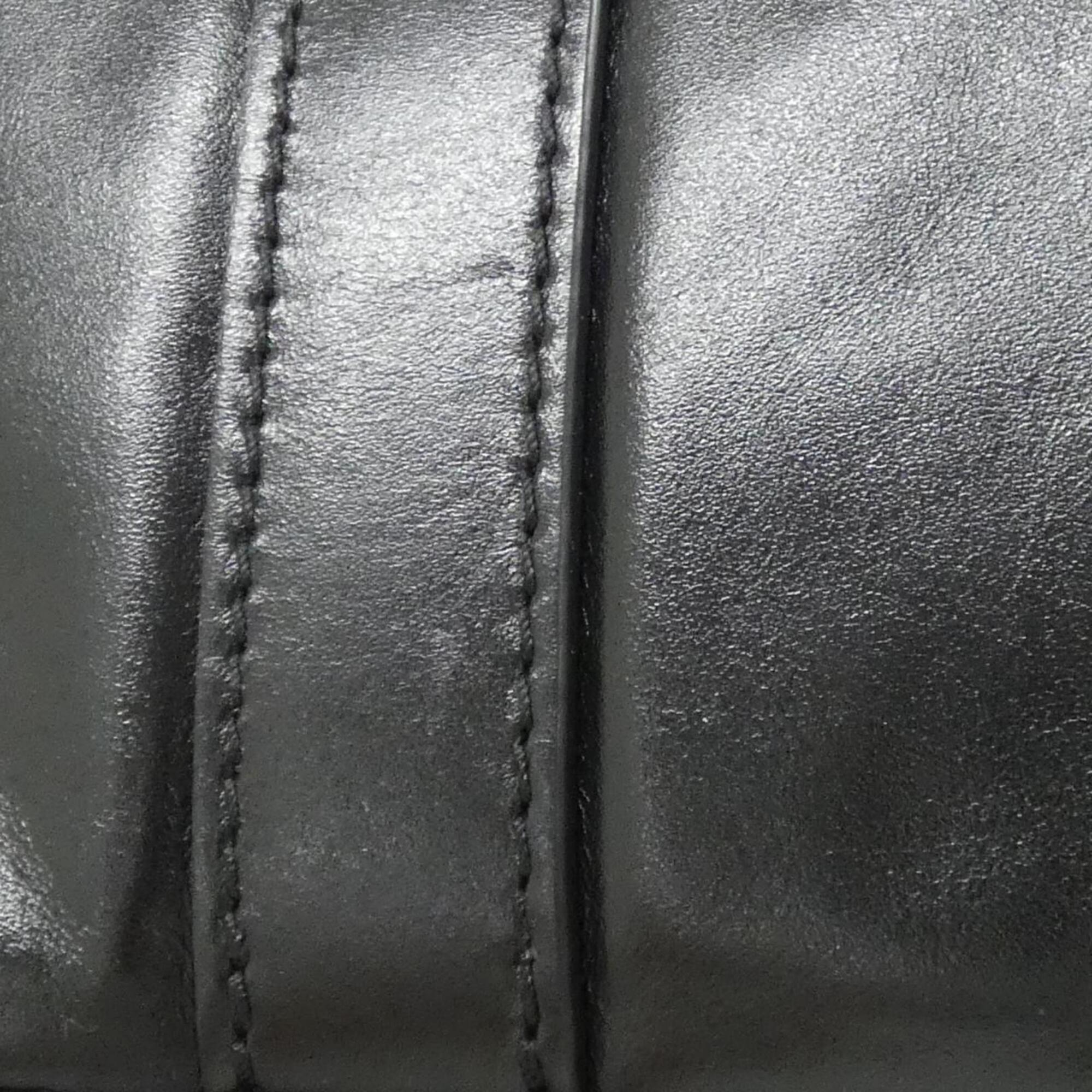 Louis Vuitton Black Leather Boston Bag (Pre-Owned)