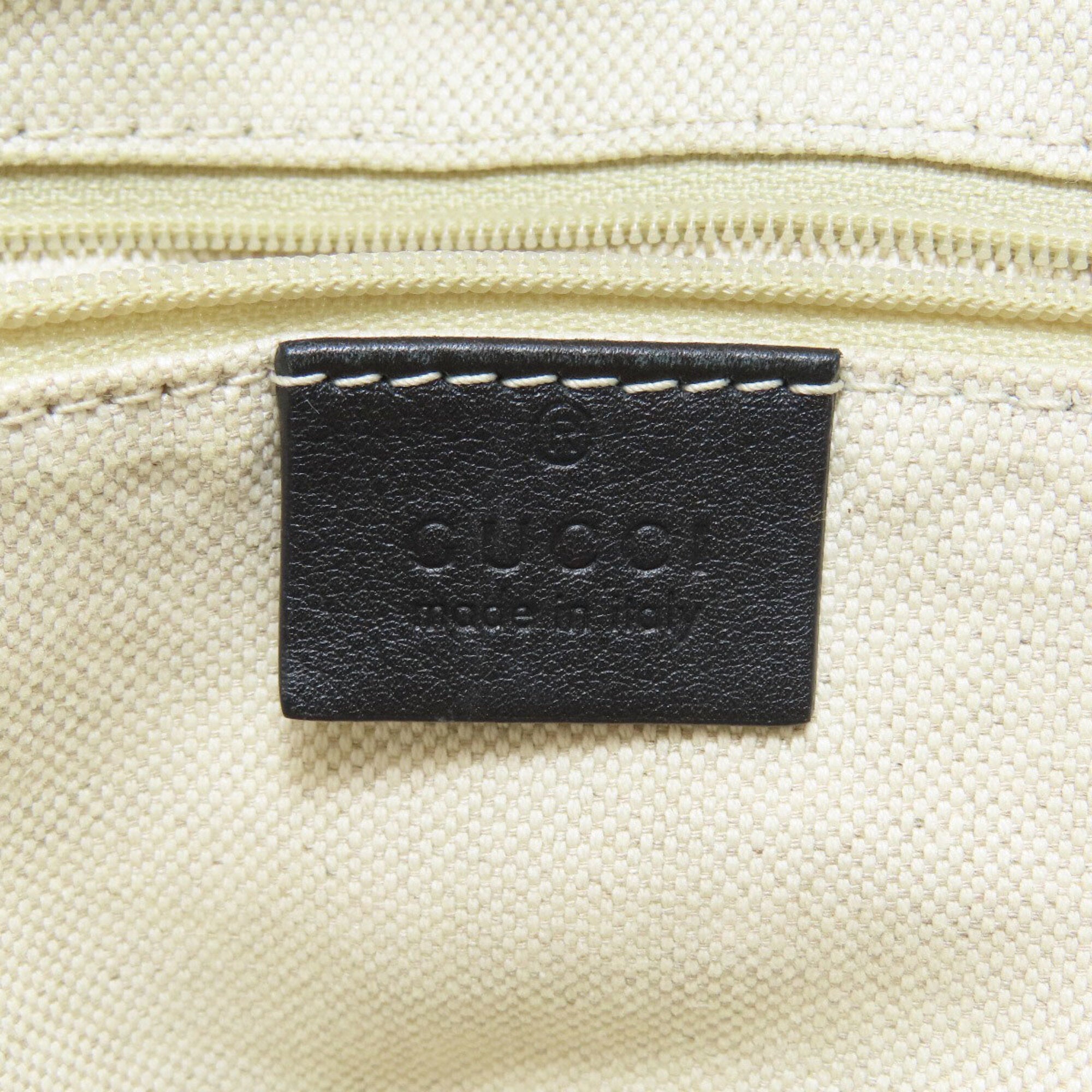 Gucci Sukey Black Leather Tote Bag (Pre-Owned)