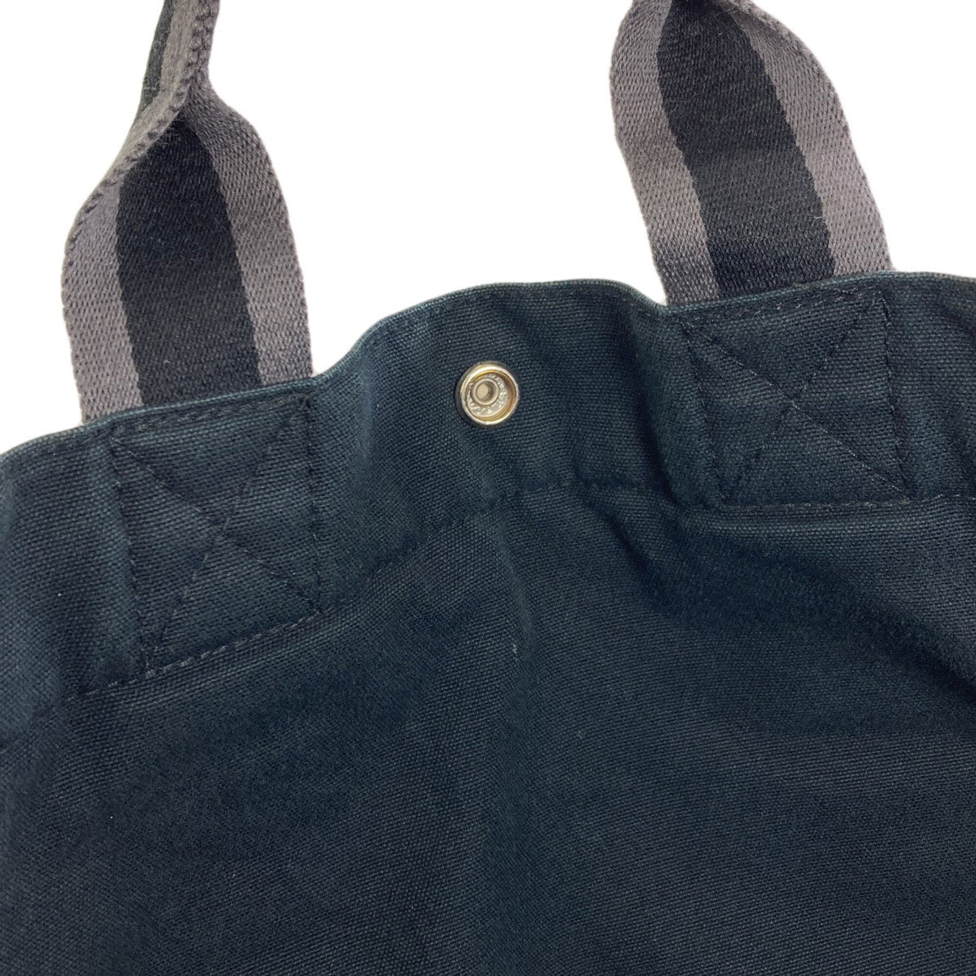 Hermes Black Canvas Handbag (Pre-Owned)