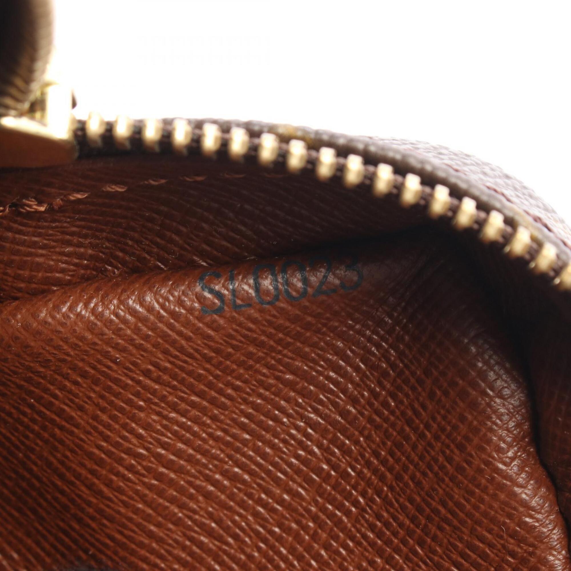 Louis Vuitton Brown Monogram Coated Canvas Leather Handbag Shoulder Bag (Pre-Owned)