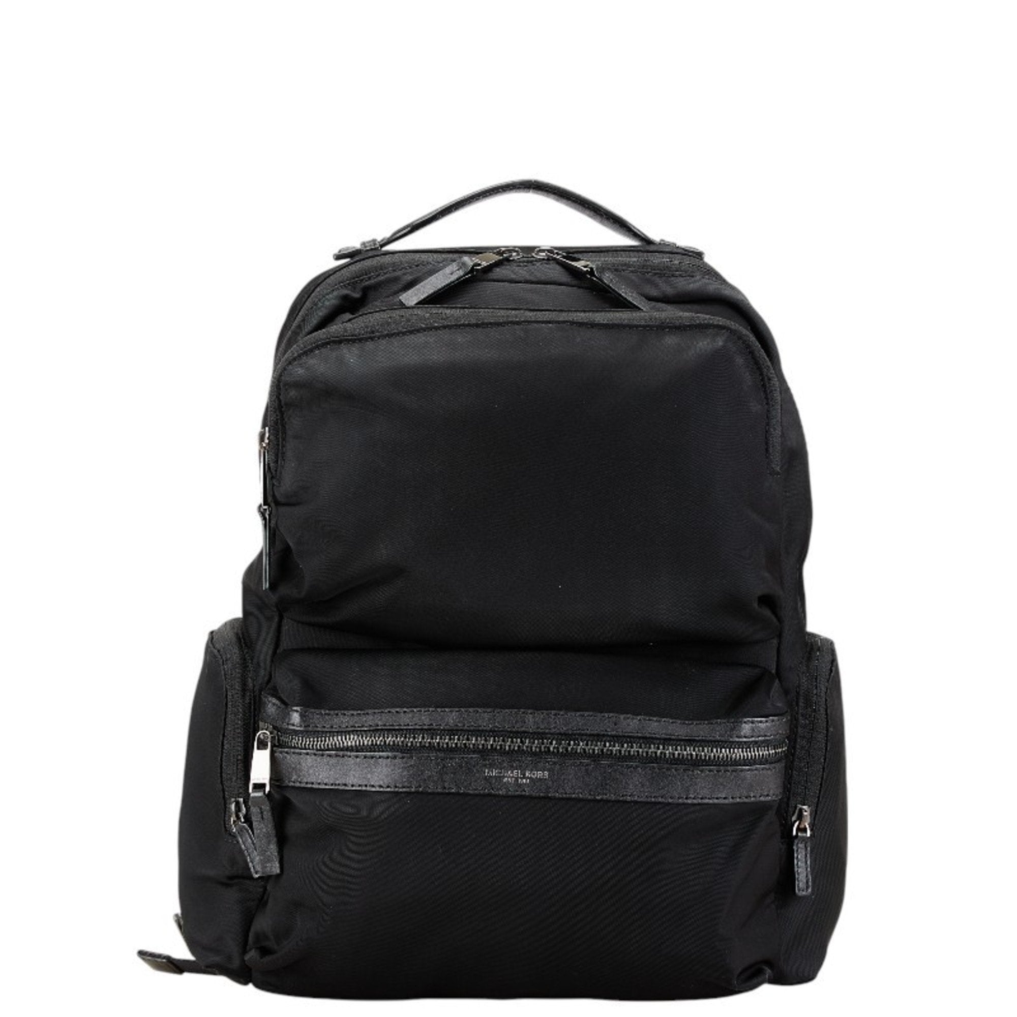 Michael Kors Black Nylon Leather Backpack (Pre-Owned)