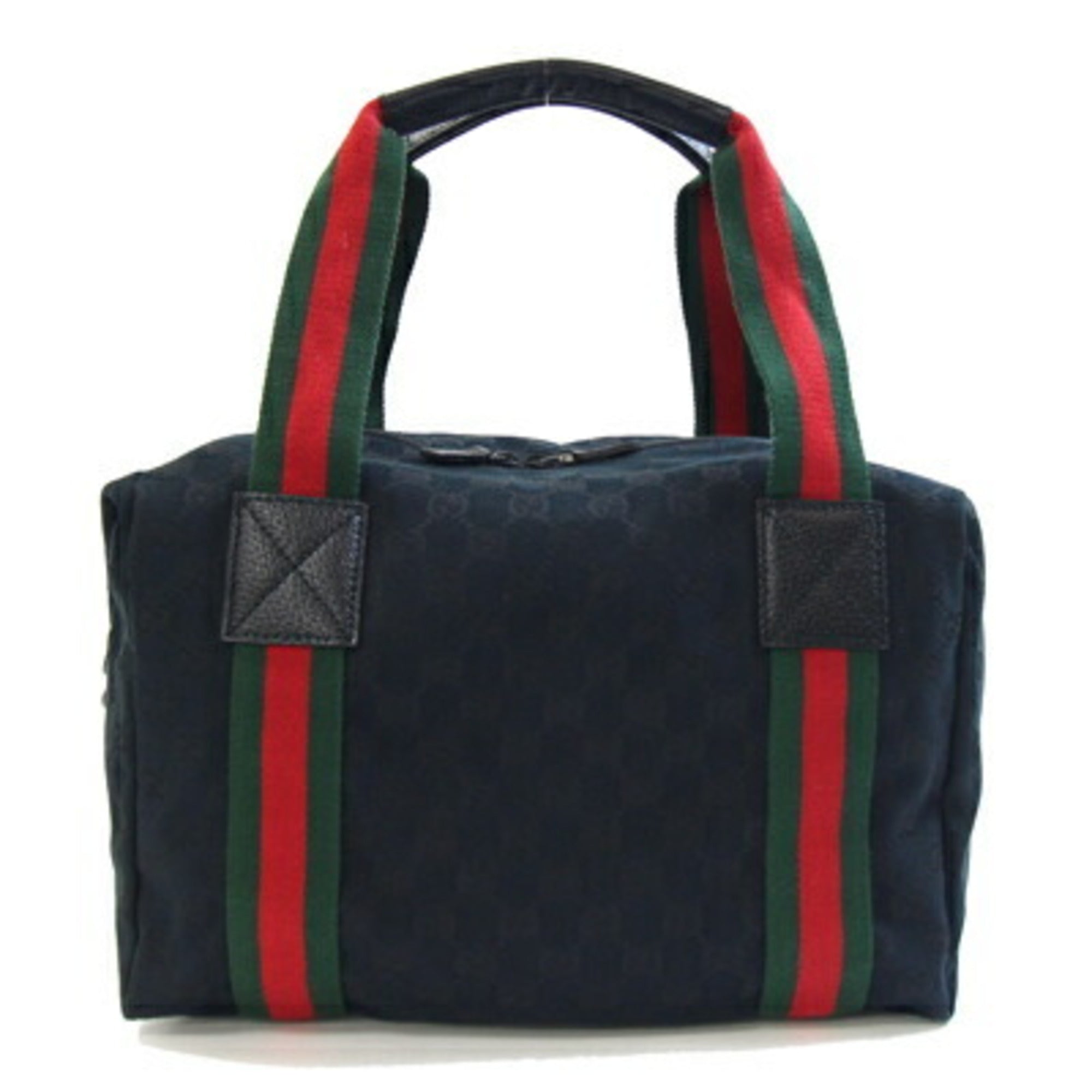 Gucci Black Canvas Leather Handbag (Pre-Owned)
