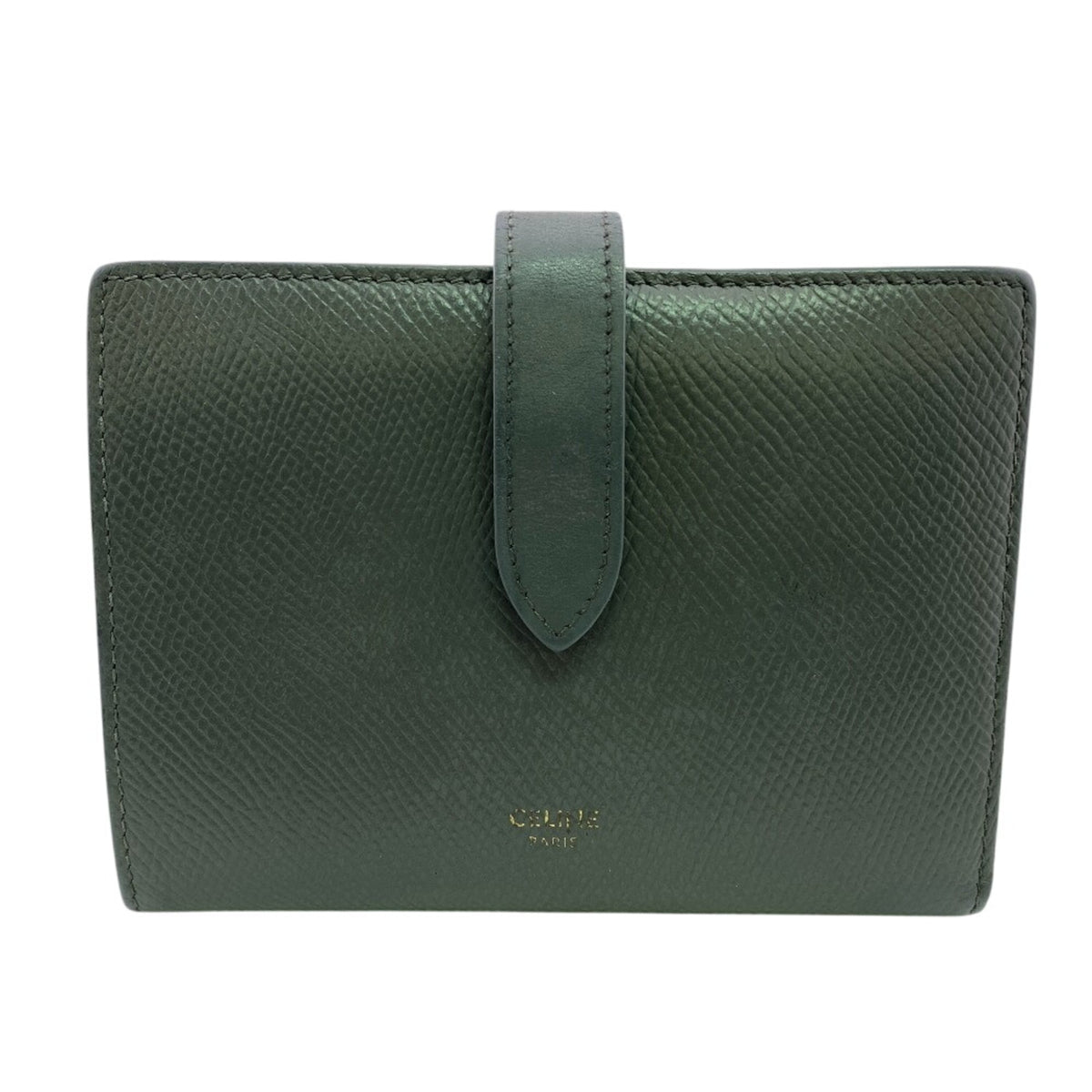 Celine Gray Leather Wallet (Bi-Fold) (Pre-Owned)