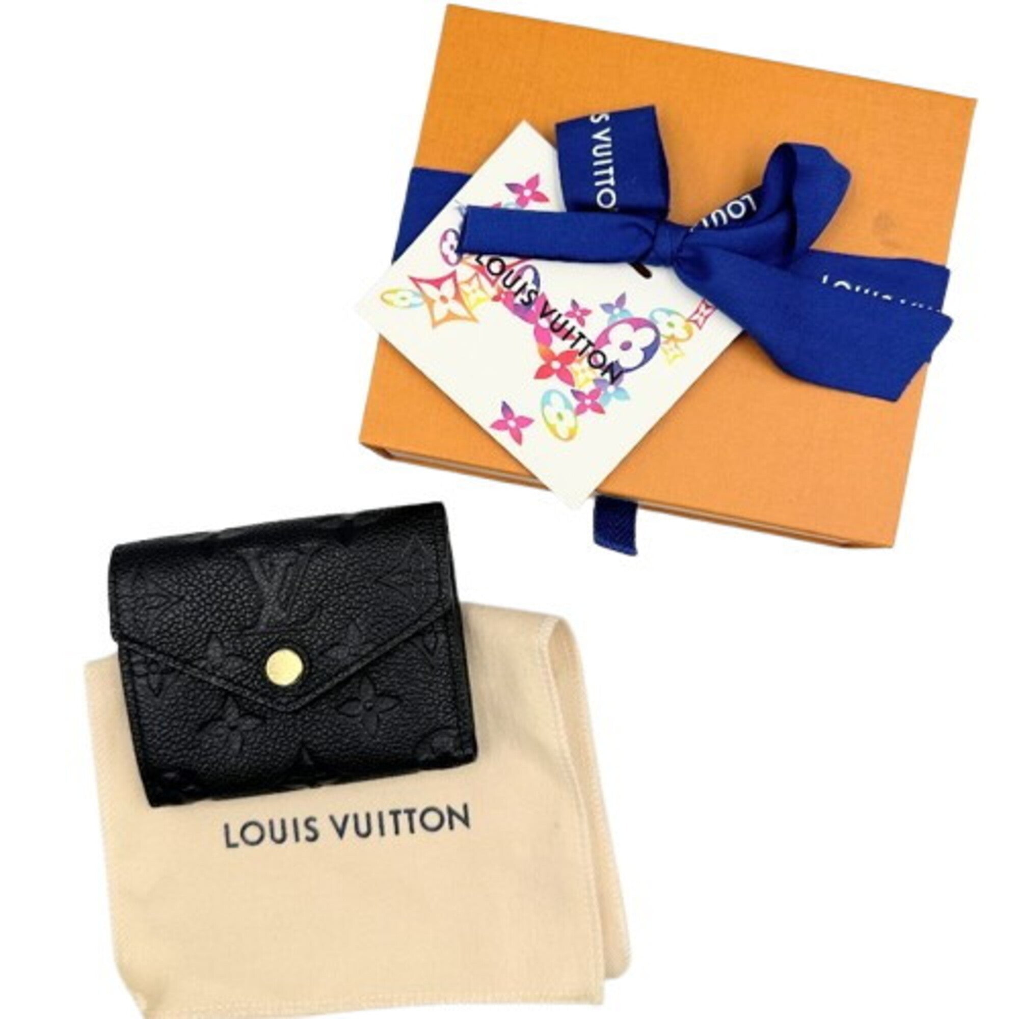 Louis Vuitton Monogram Empreinte Noir Monogram Empreinte Wallet (Tri-Fold) (Pre-Owned)