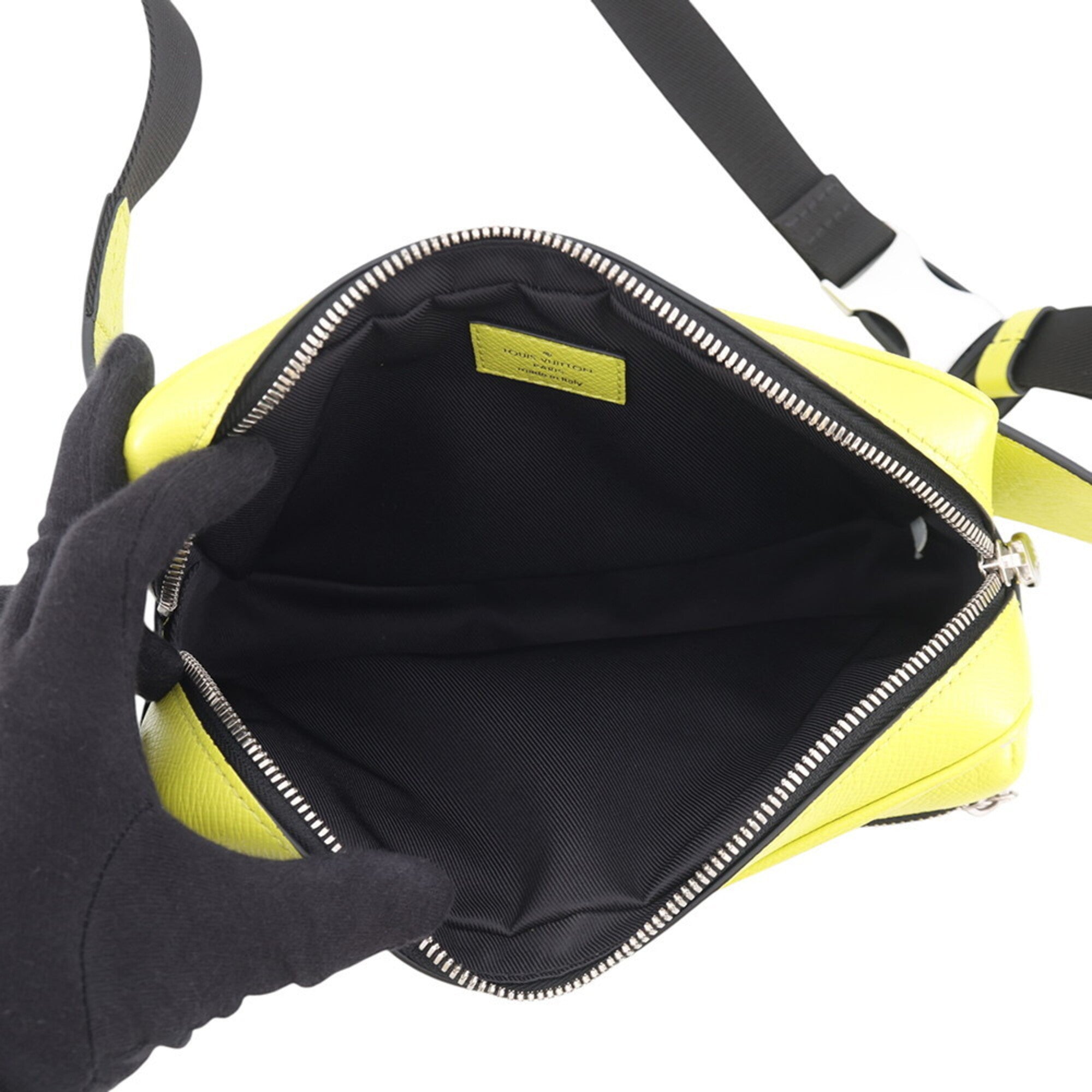 Louis Vuitton Jaune Taigarama Shoulder Bag Sling Bag (Pre-Owned)