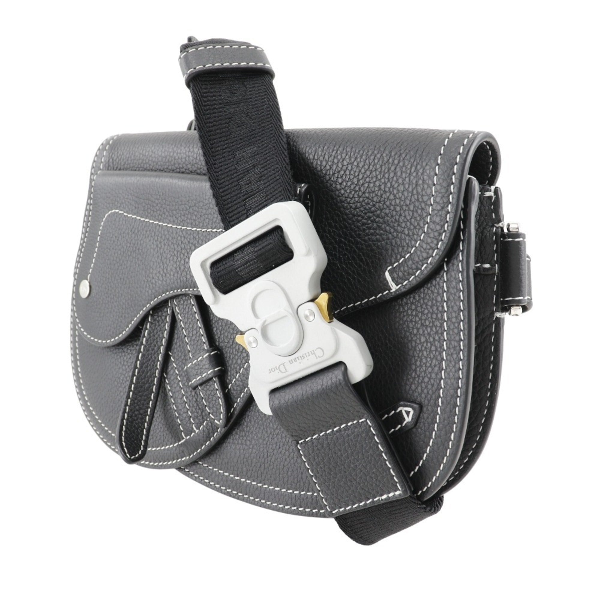 Christian Dior Black Leather Sling Bag (Pre-Owned)