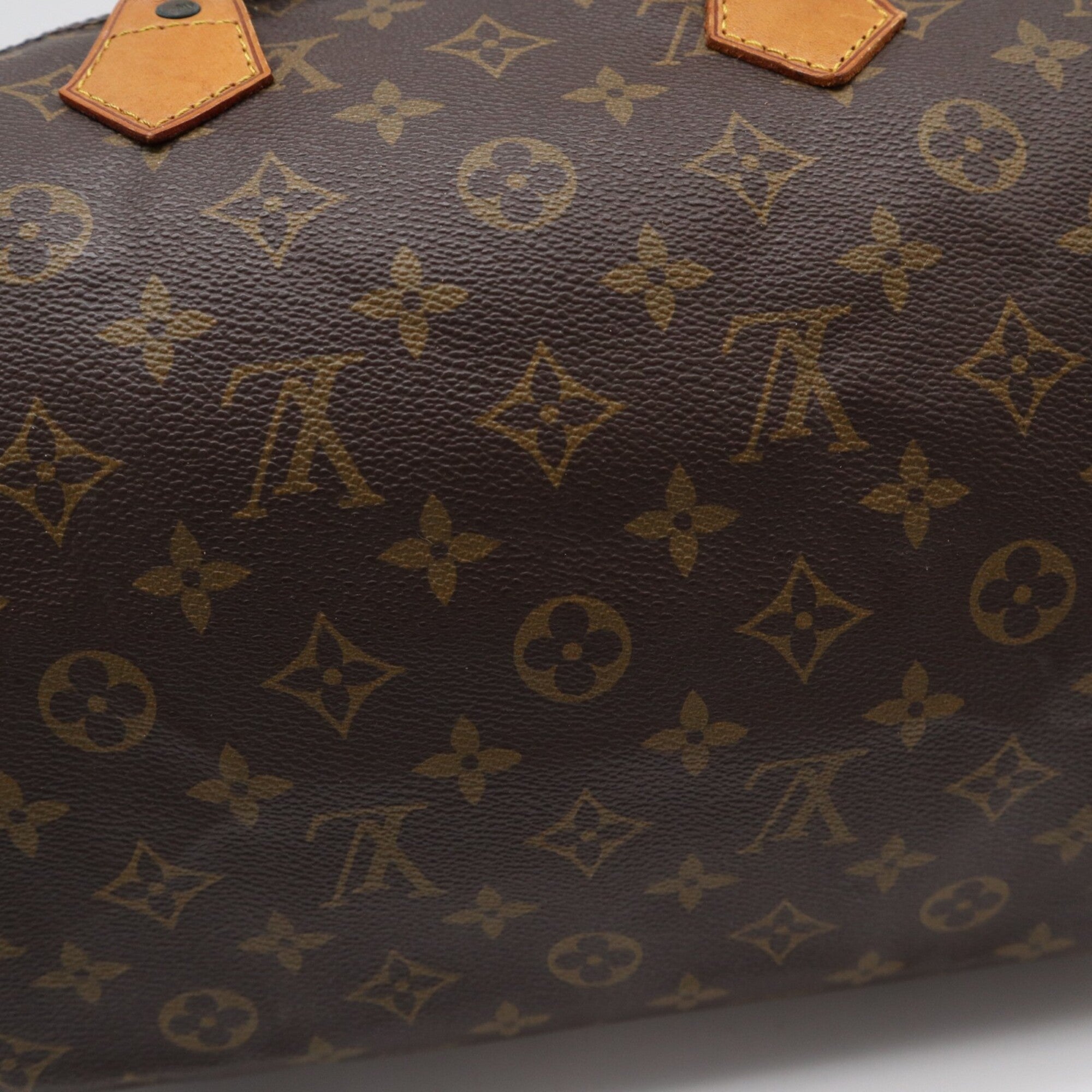 Louis Vuitton Monogram Brown Coated Canvas Leather Handbag (Pre-Owned)