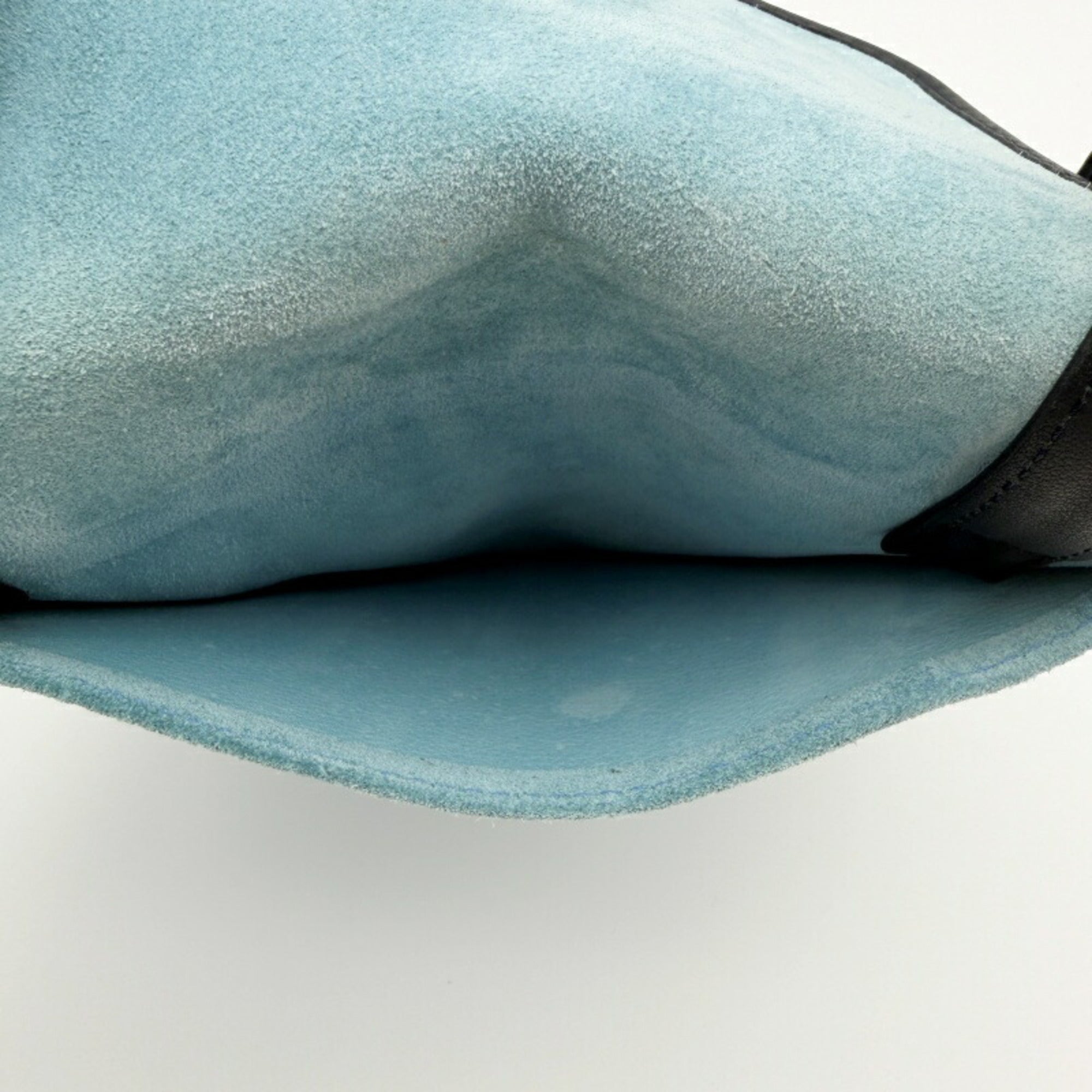Loewe Blue Suede Pochette Shoulder Bag (Pre-Owned)