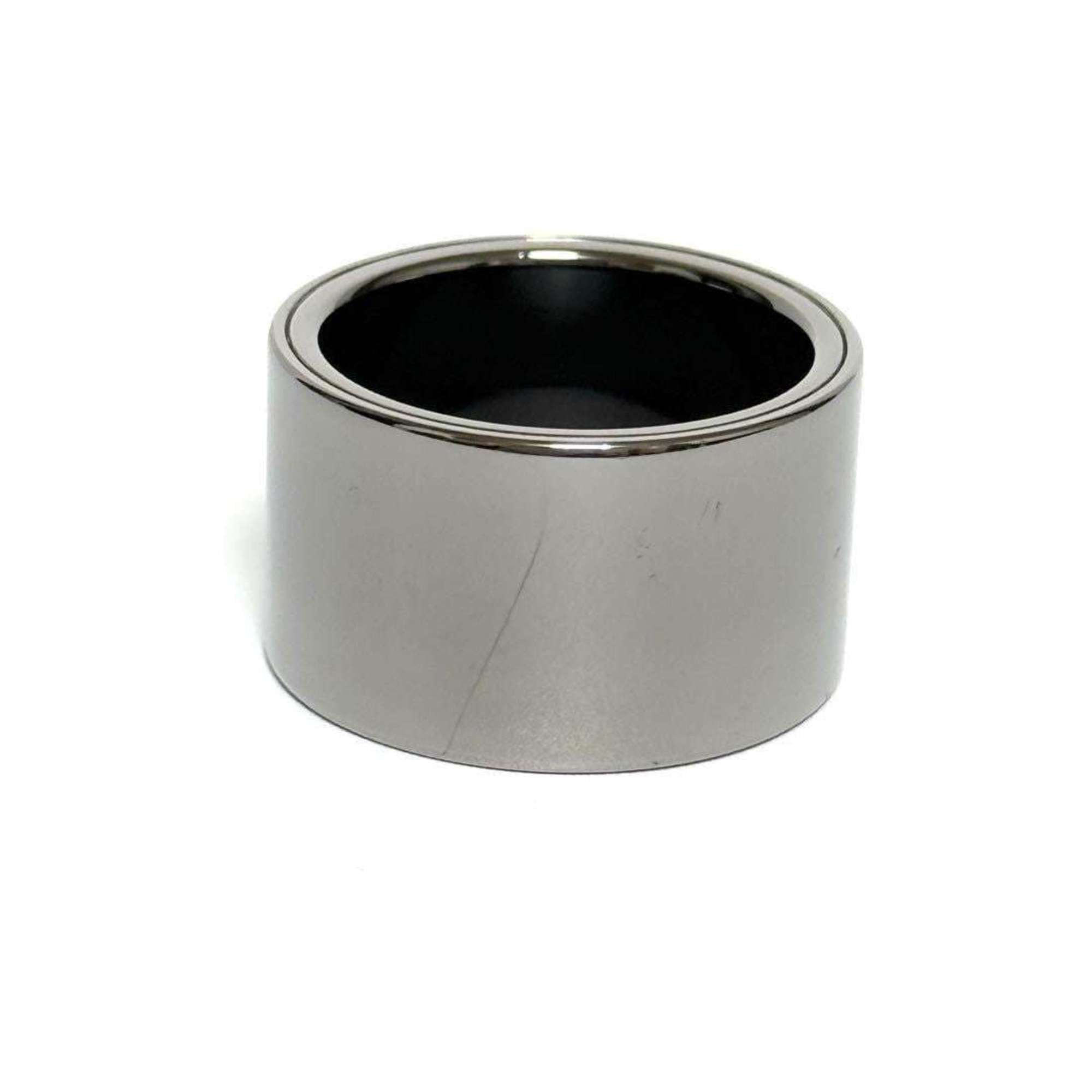 Louis Vuitton Silver Metal Band Ring (Pre-Owned)