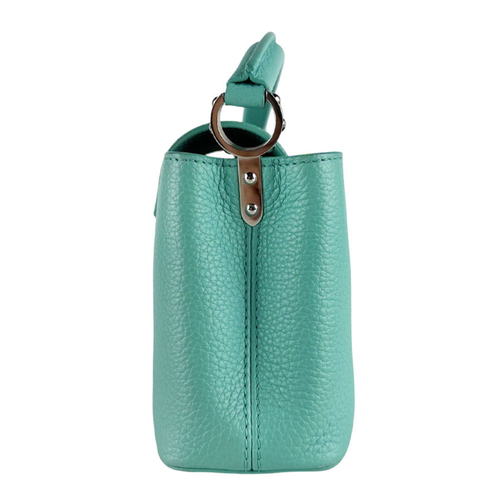 Louis Vuitton Green Leather Handbag Shoulder Bag (Pre-Owned)