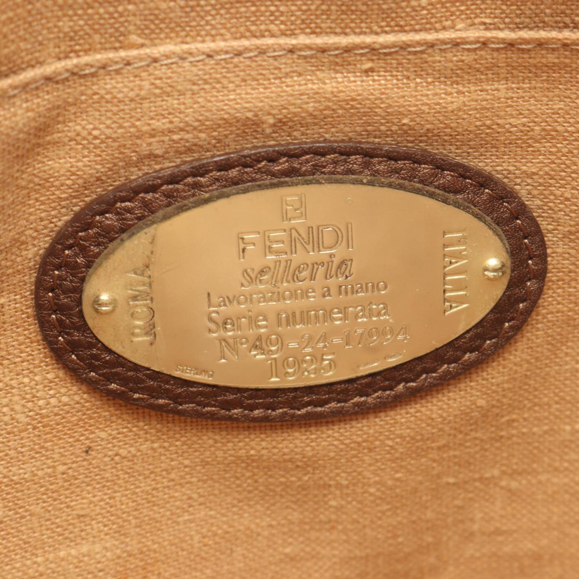 Fendi Brown Leather Handbag (Pre-Owned)