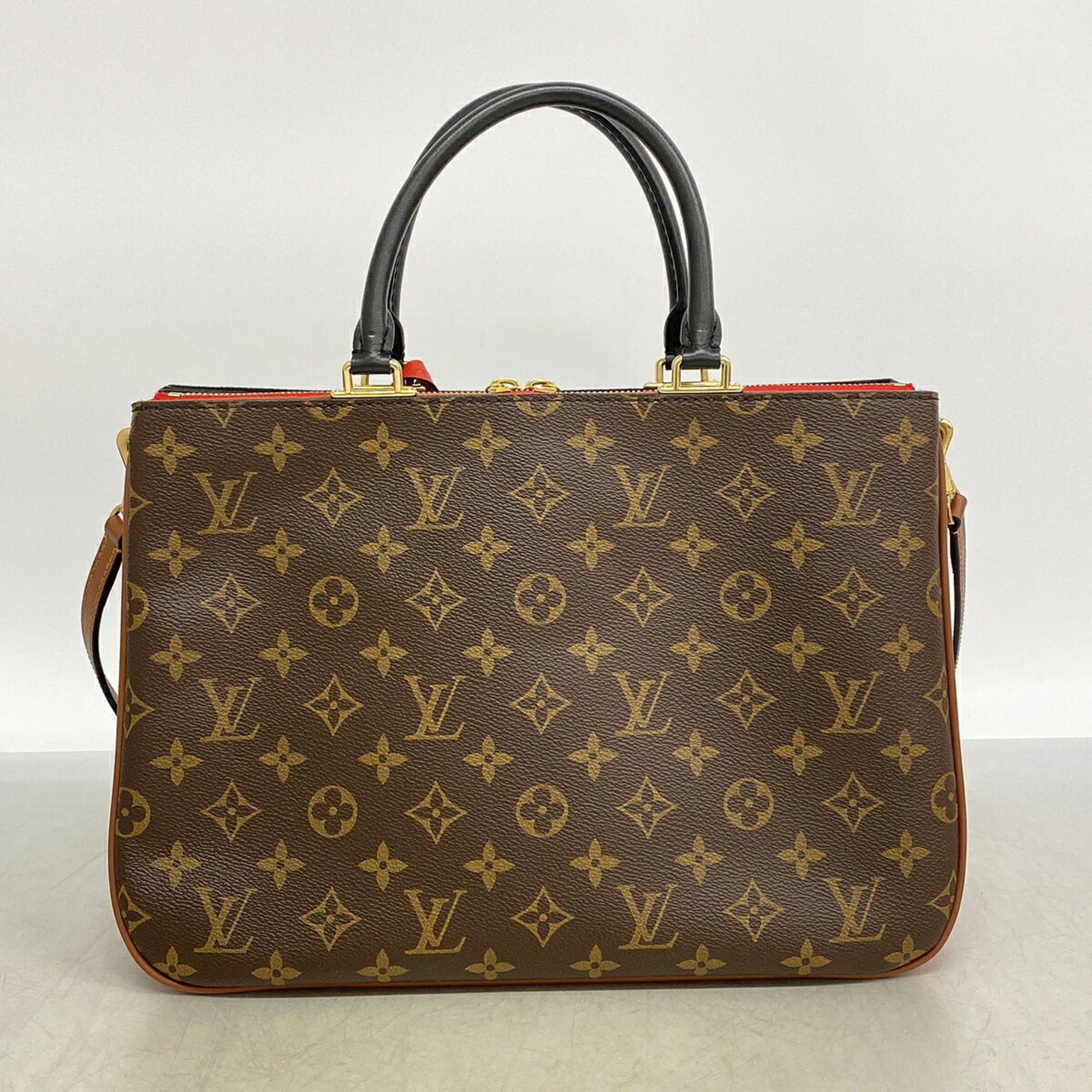 Louis Vuitton Brown Noir Red Color Handbag (Pre-Owned)