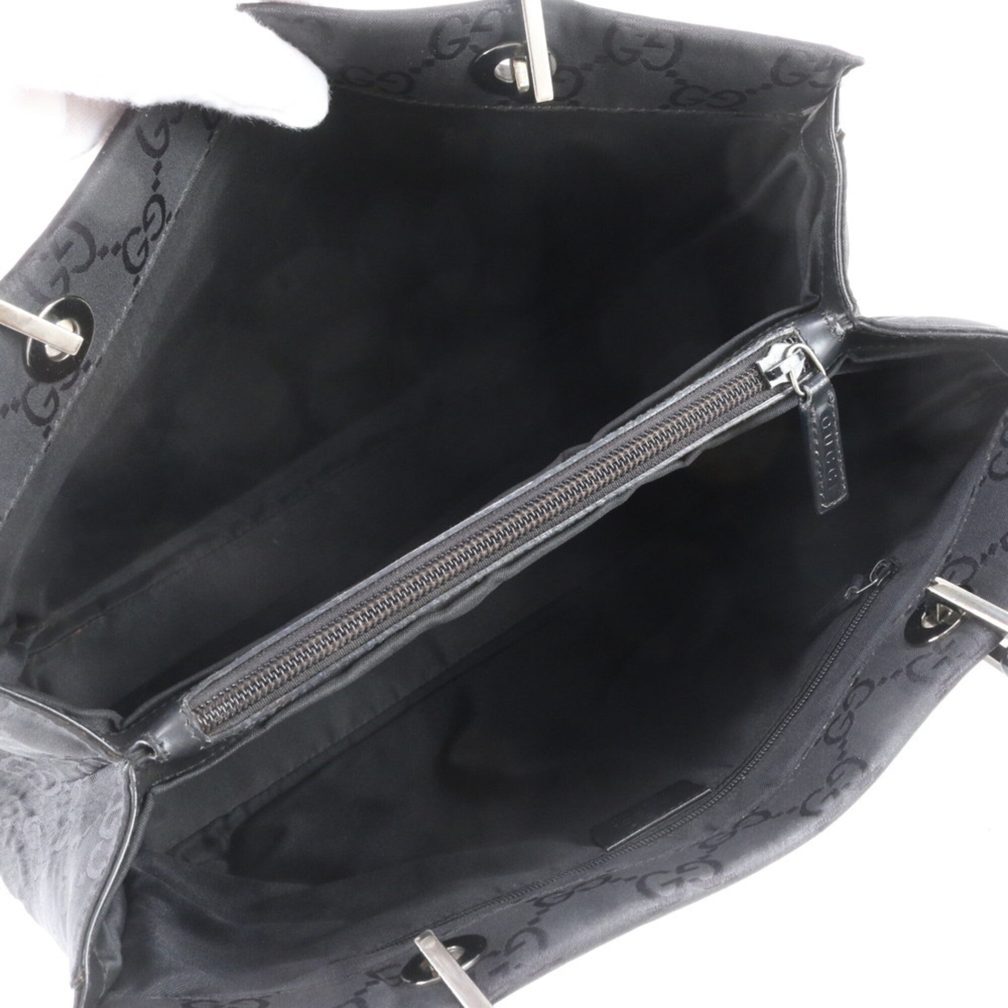 Gucci Black Handbag Tote Bag (Pre-Owned)