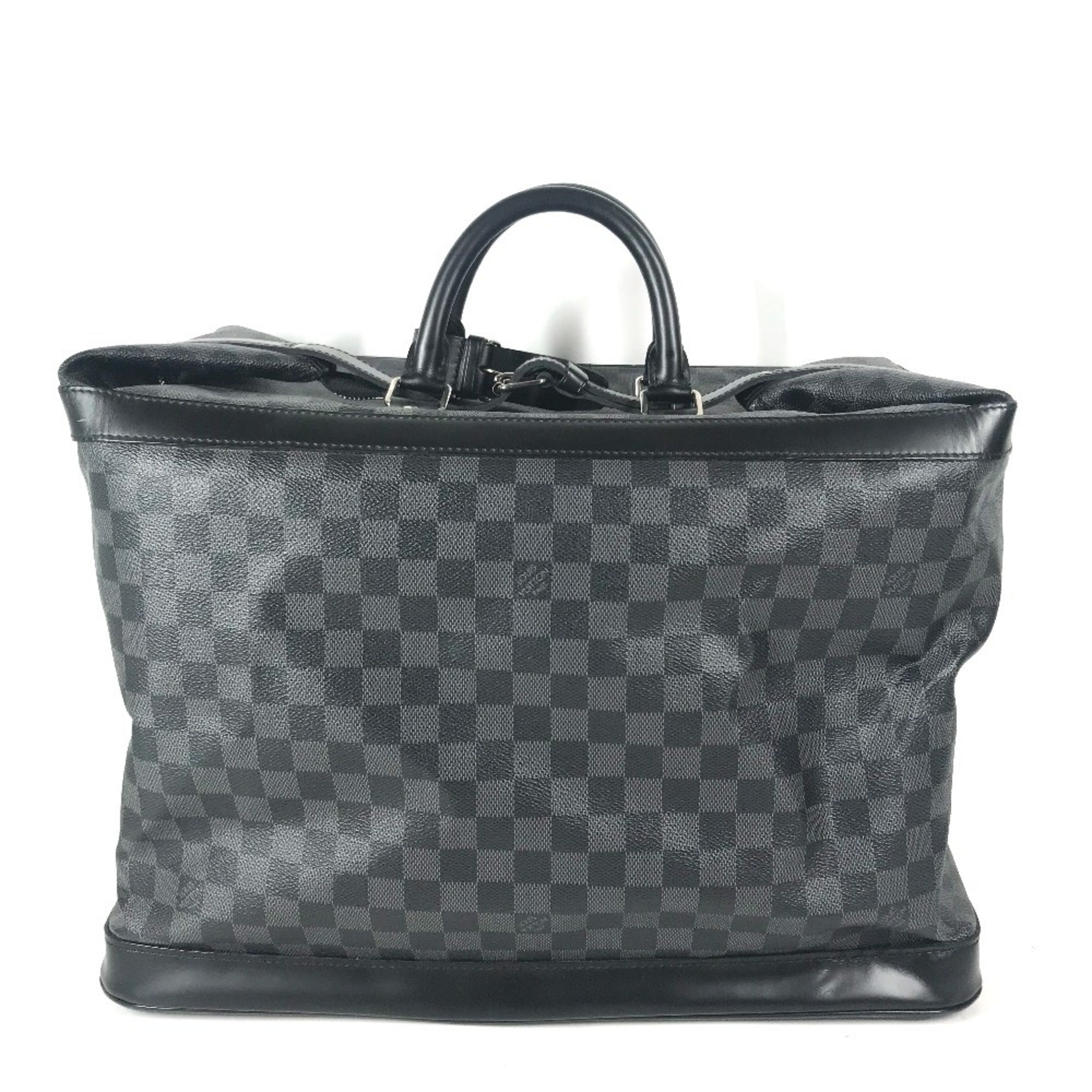 Louis Vuitton Black Damier Graphite Boston Bag Handbag (Pre-Owned)