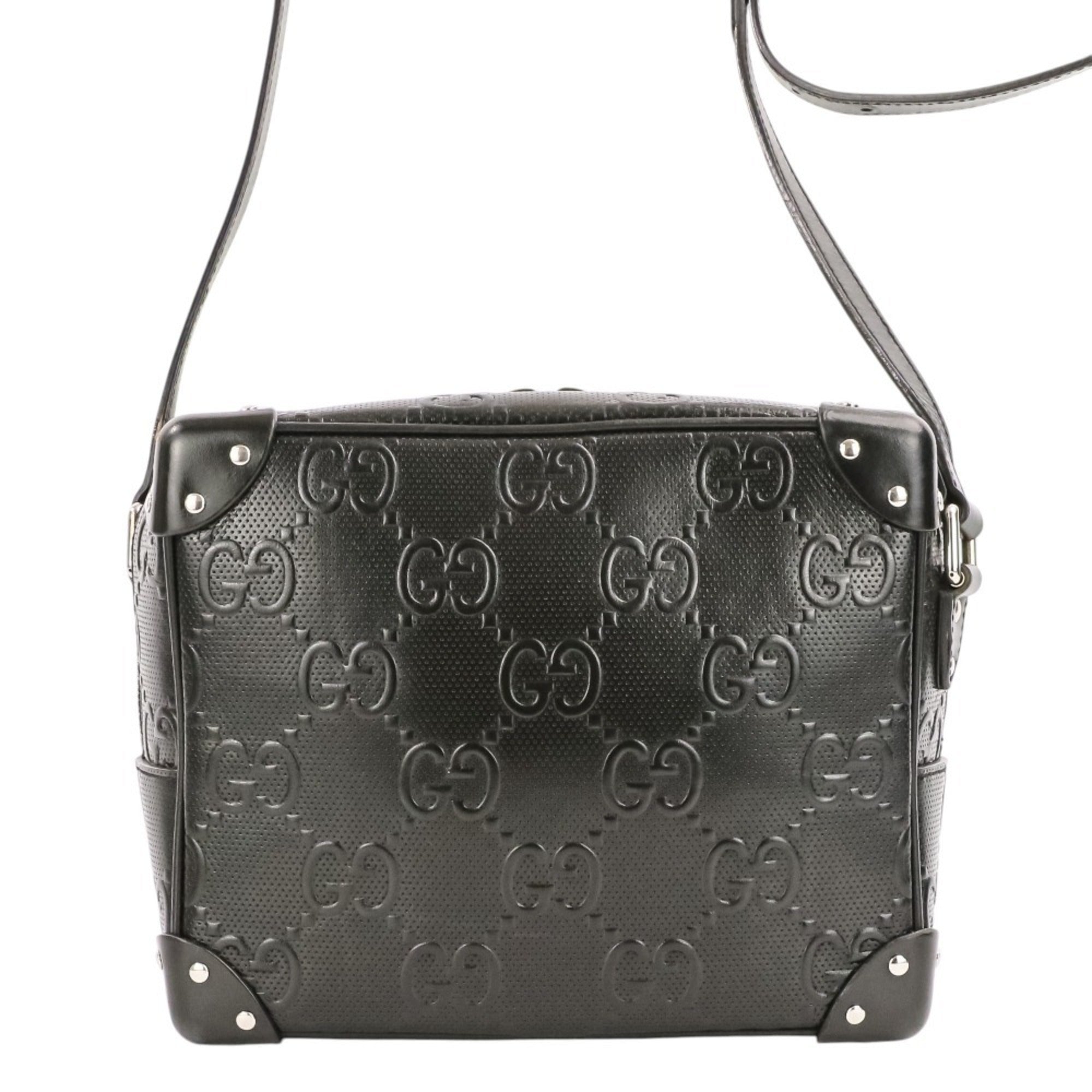 Gucci Black Leather Shoulder Bag (Pre-Owned)