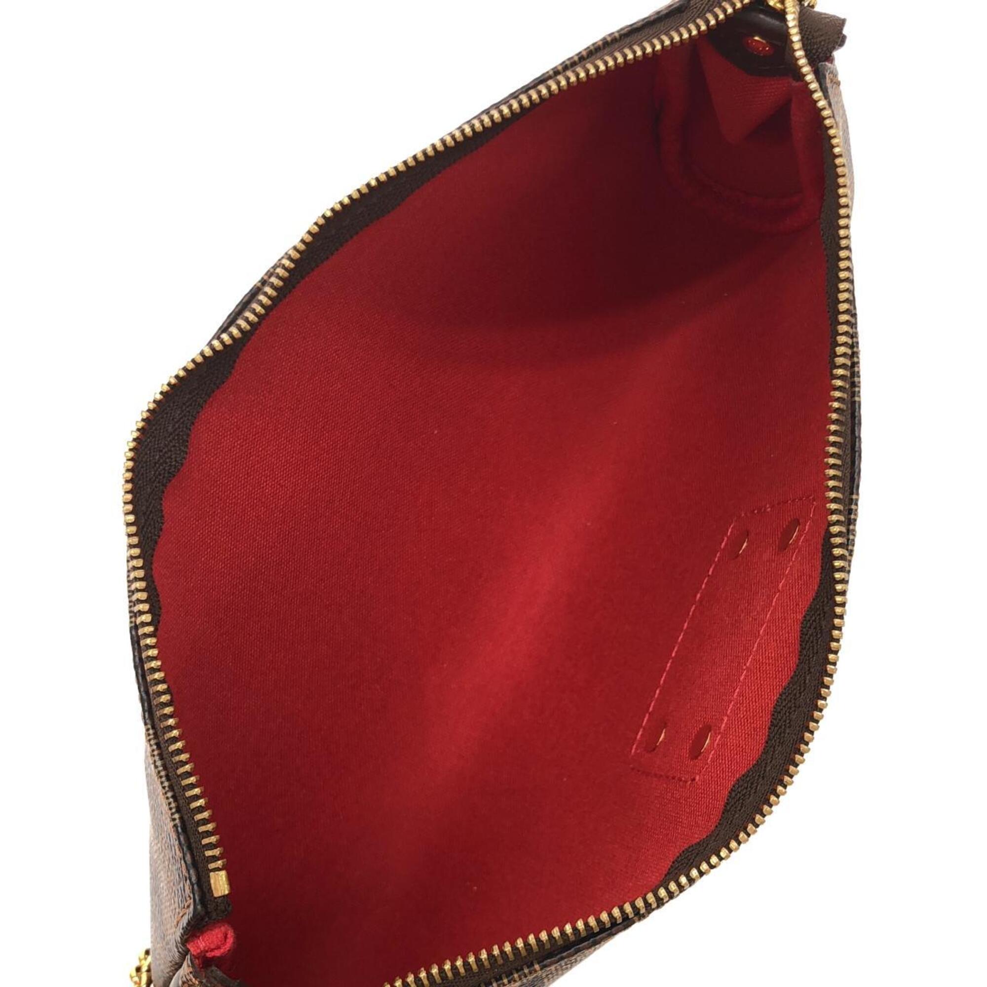 Louis Vuitton Ebene Coated Canvas Shoulder Bag (Pre-Owned)