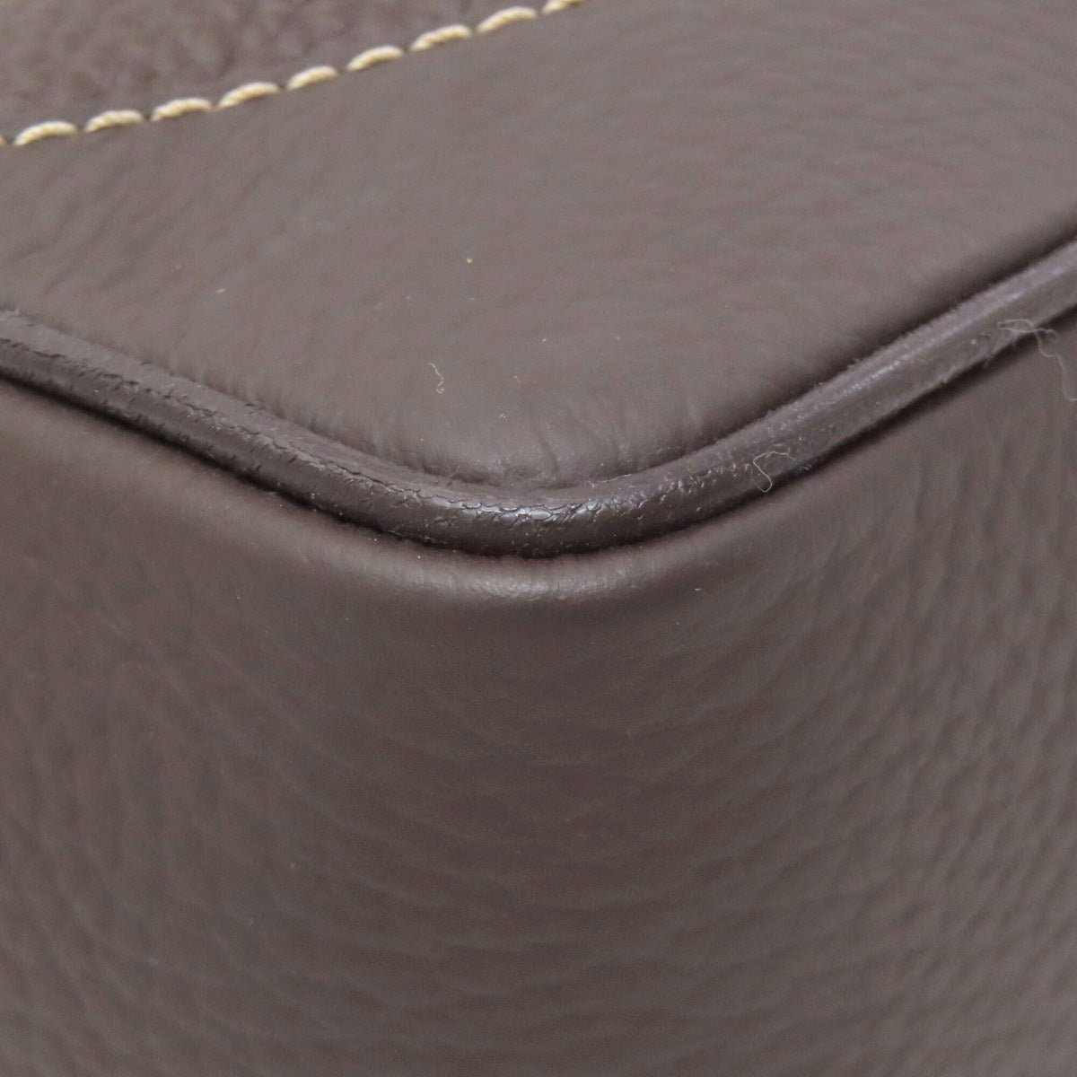 Dunhill Dark Brown Leather Shoulder Bag (Pre-Owned)