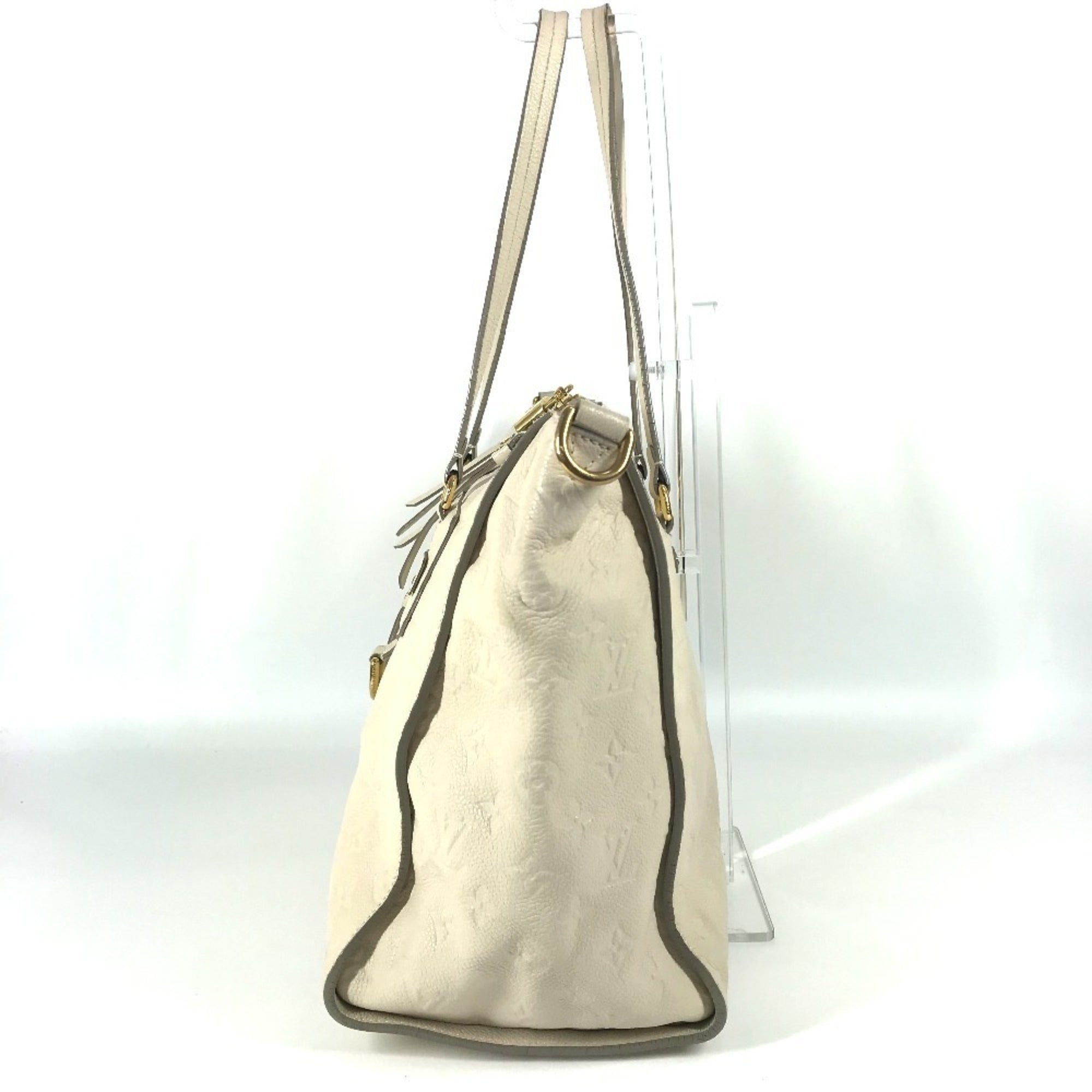 Louis Vuitton Neige White Monogram Empreinte Leather Shoulder Bag Tote Bag (Pre-Owned)