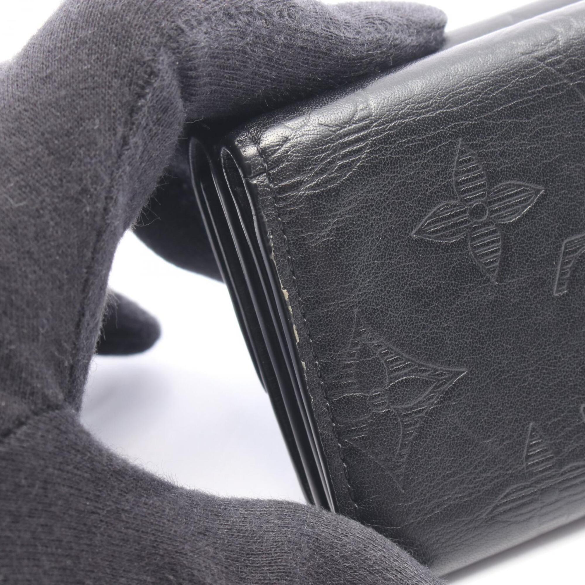 Louis Vuitton Black Monogram Shadow Wallet (Tri-Fold) (Pre-Owned)