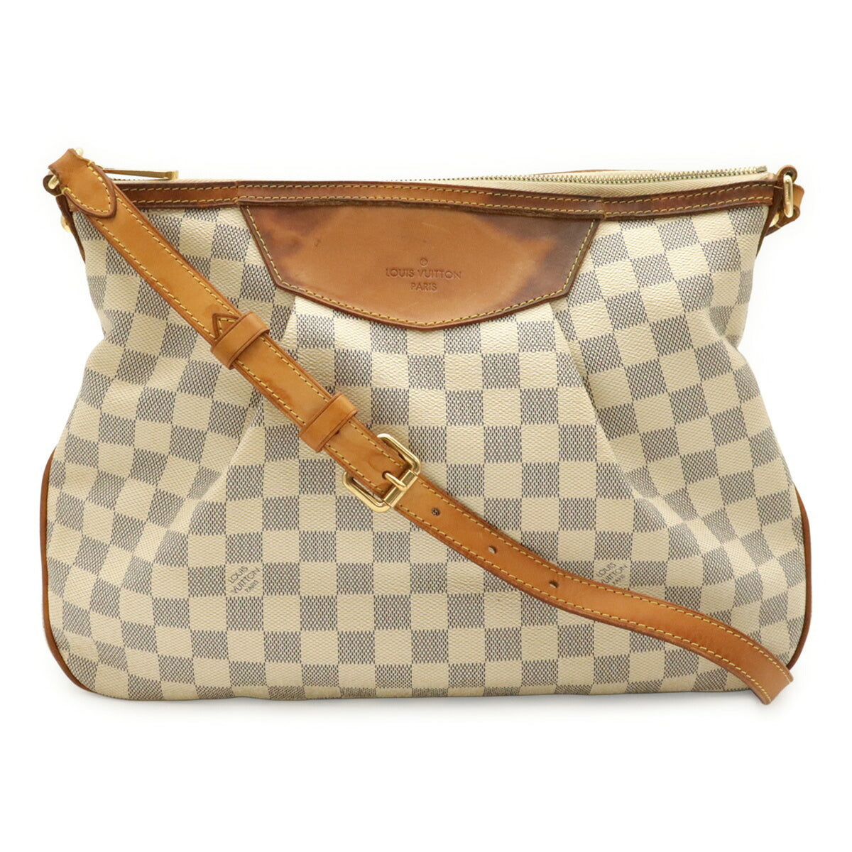 Louis Vuitton Damier Azur Ivory Damier Azur Shoulder Bag (Pre-Owned)
