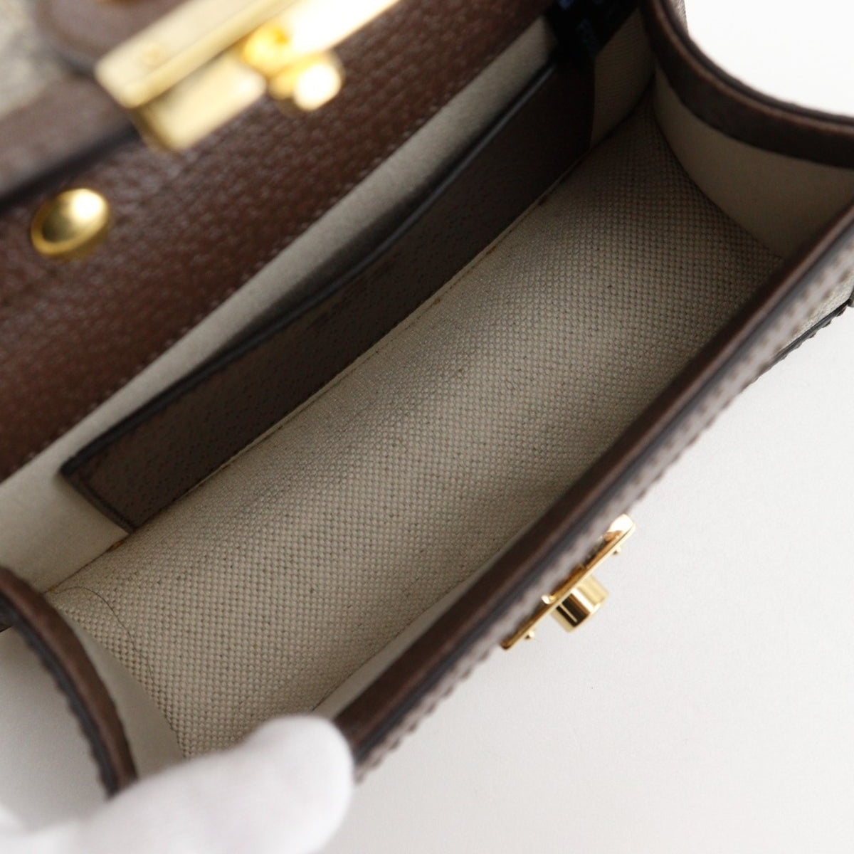 Gucci Sherry Line Brown Gg Supreme Shoulder Bag (Pre-Owned)